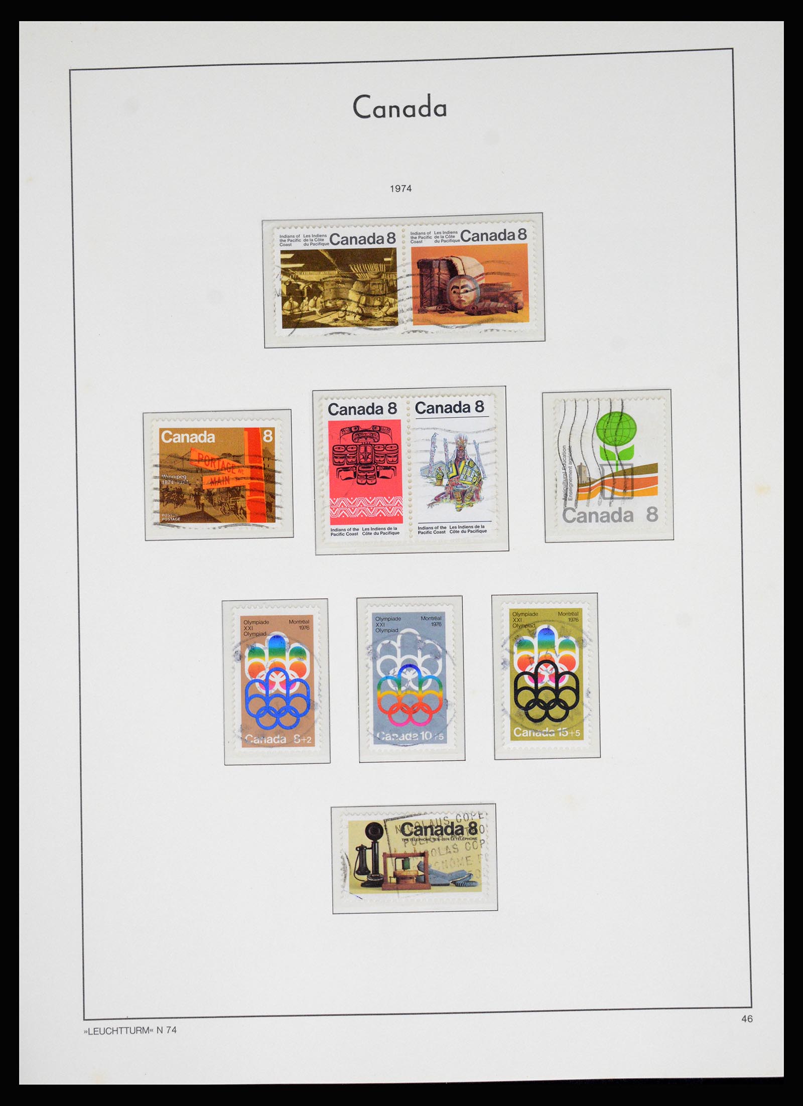 37067 056 - Postzegelverzameling 37067 Canada 1859-1975.