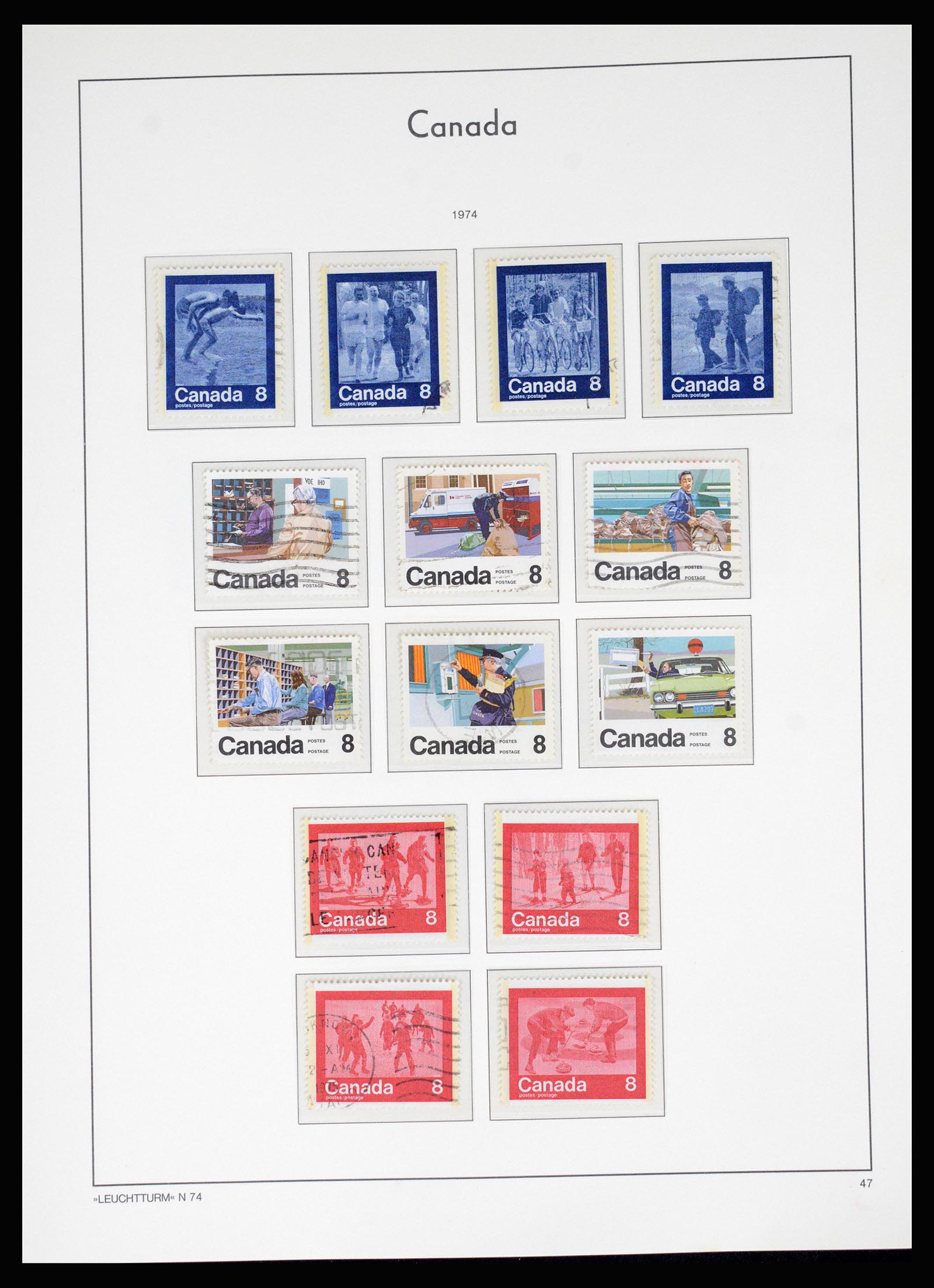 37067 057 - Postzegelverzameling 37067 Canada 1859-1975.