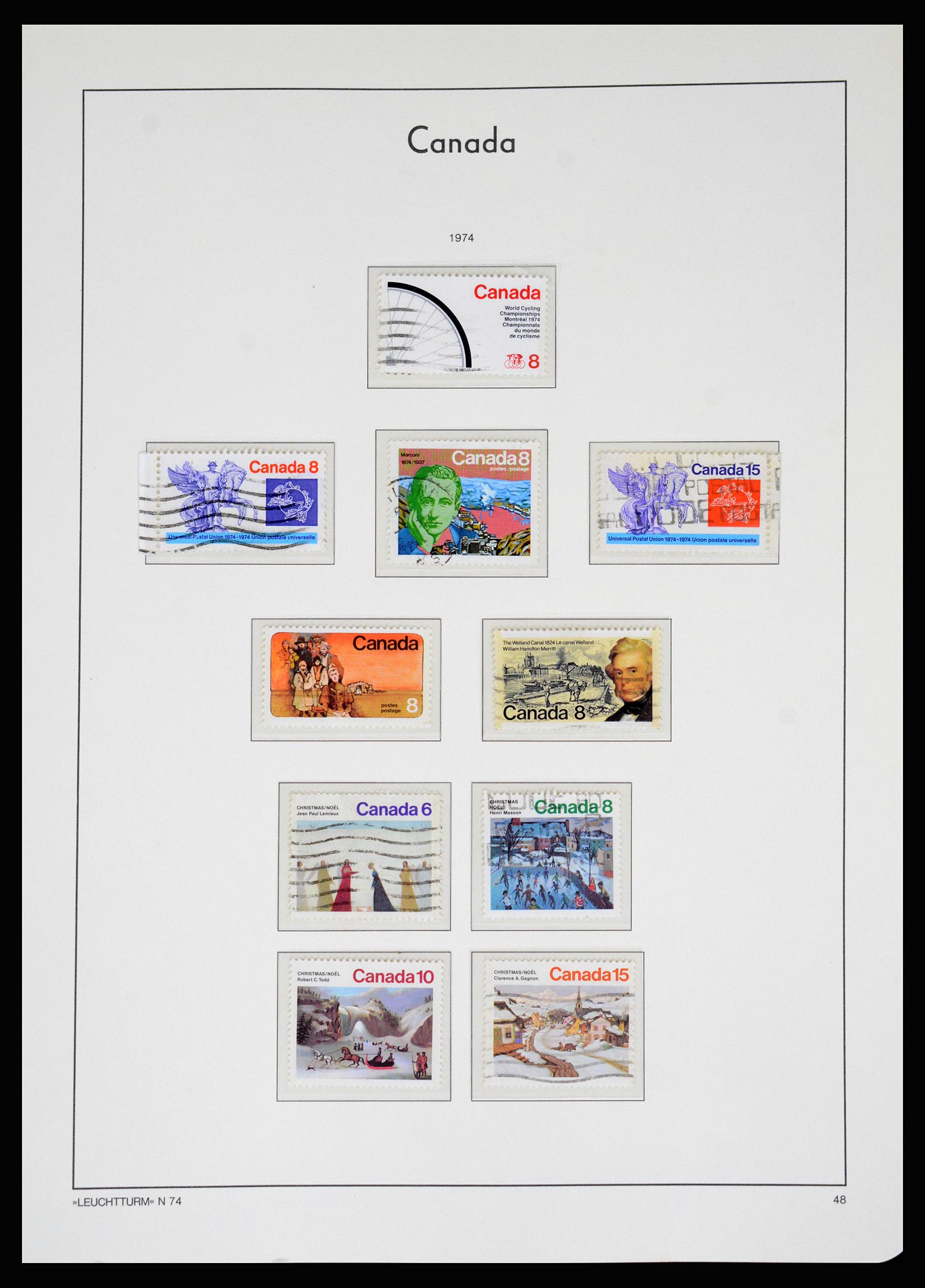 37067 059 - Postzegelverzameling 37067 Canada 1859-1975.