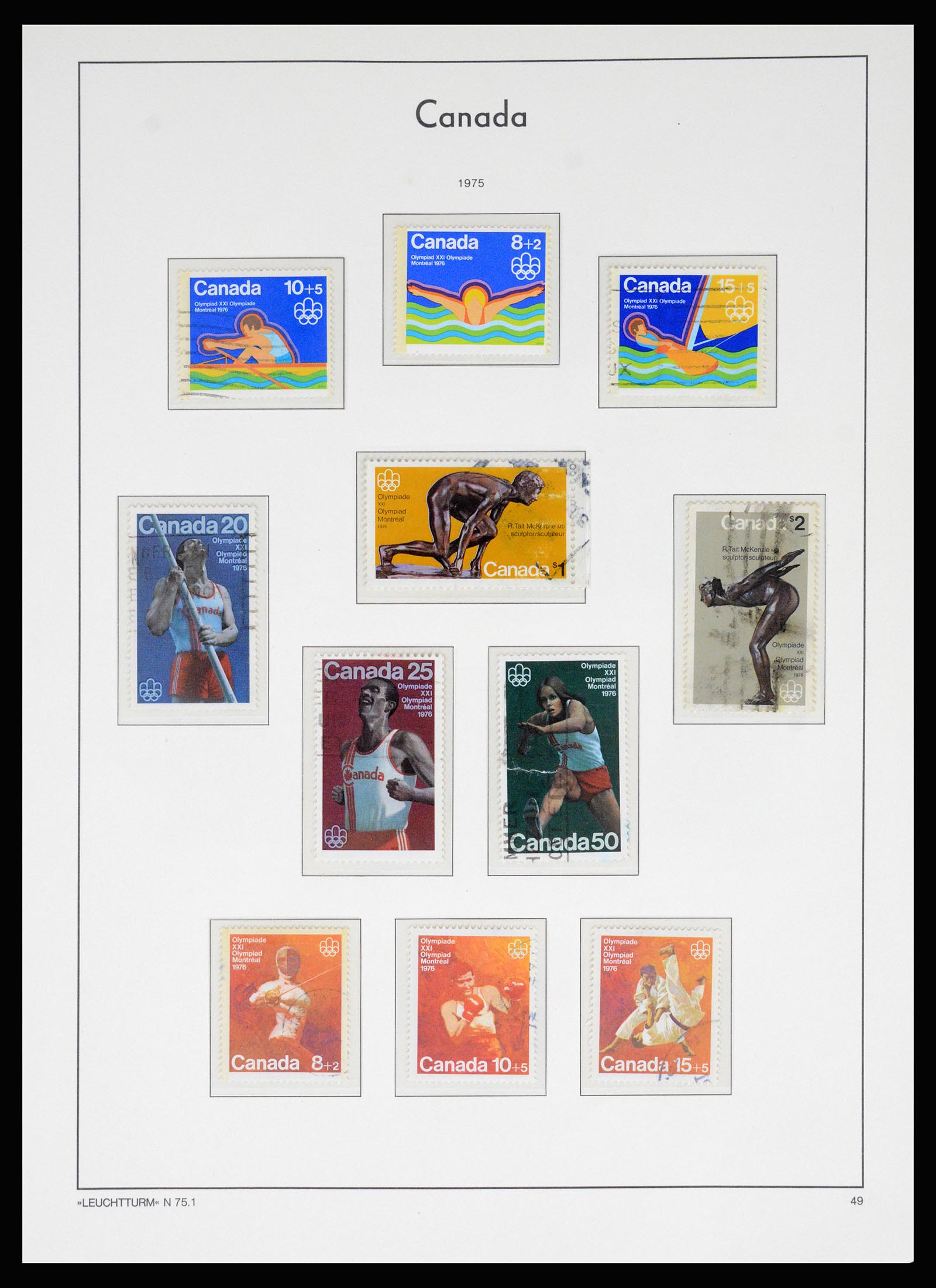 37067 060 - Postzegelverzameling 37067 Canada 1859-1975.