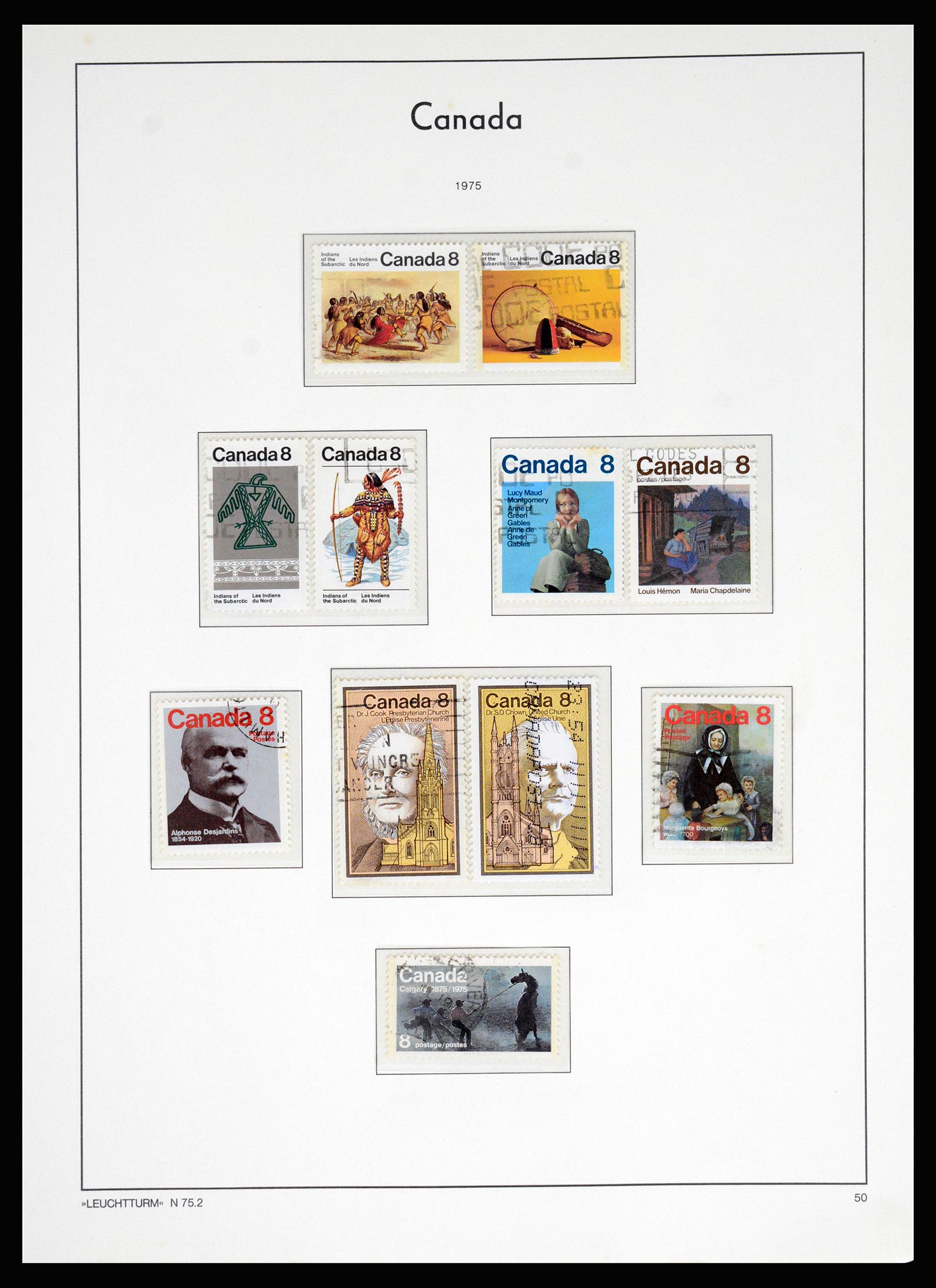 37067 061 - Postzegelverzameling 37067 Canada 1859-1975.