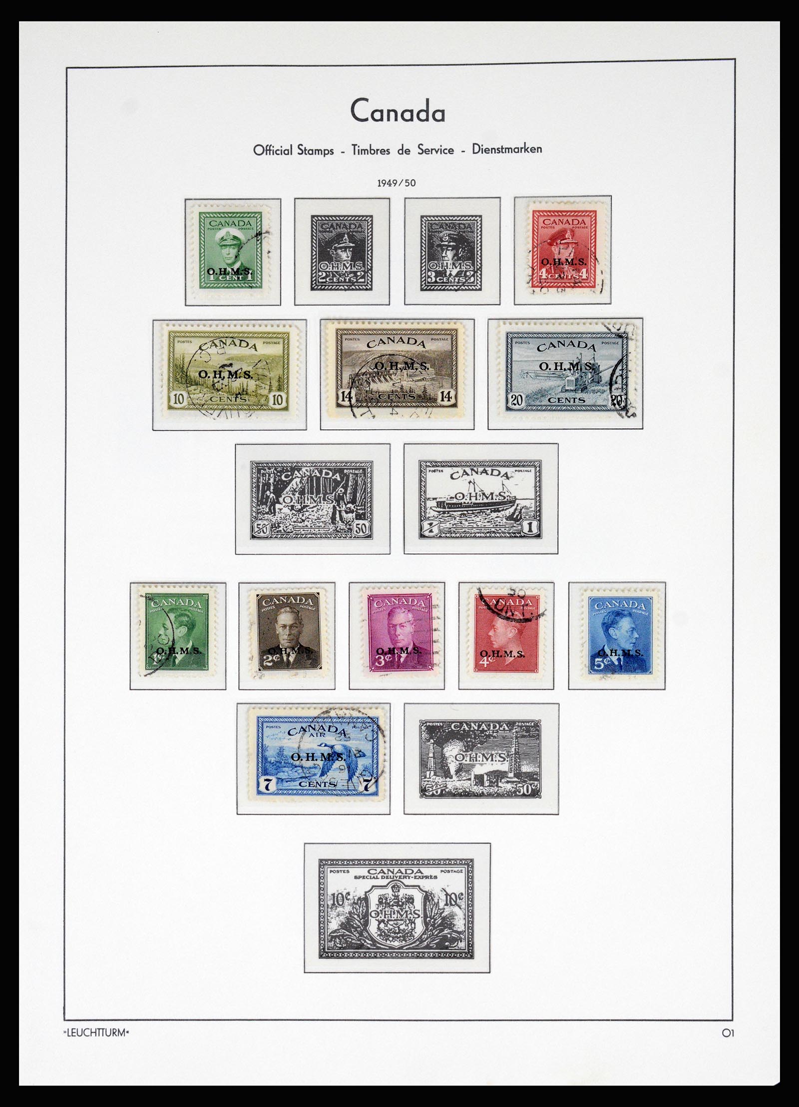 37067 066 - Postzegelverzameling 37067 Canada 1859-1975.