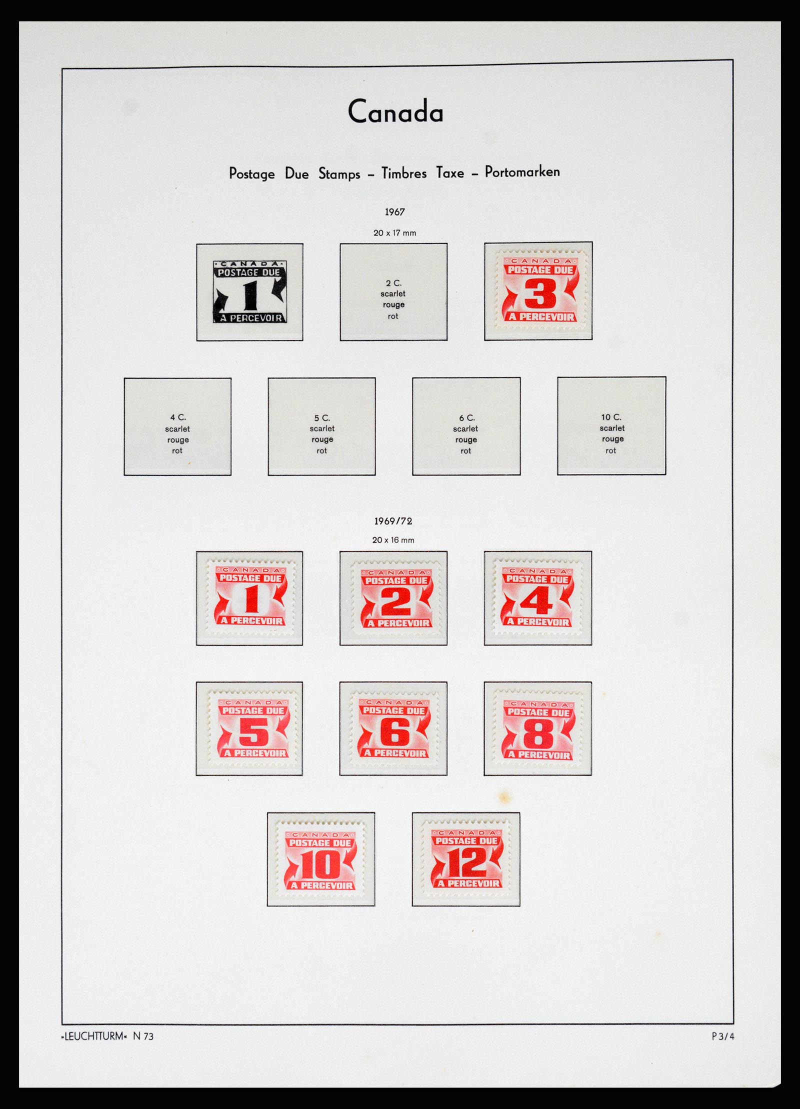 37067 072 - Stamp collection 37067 Canada 1859-1975.