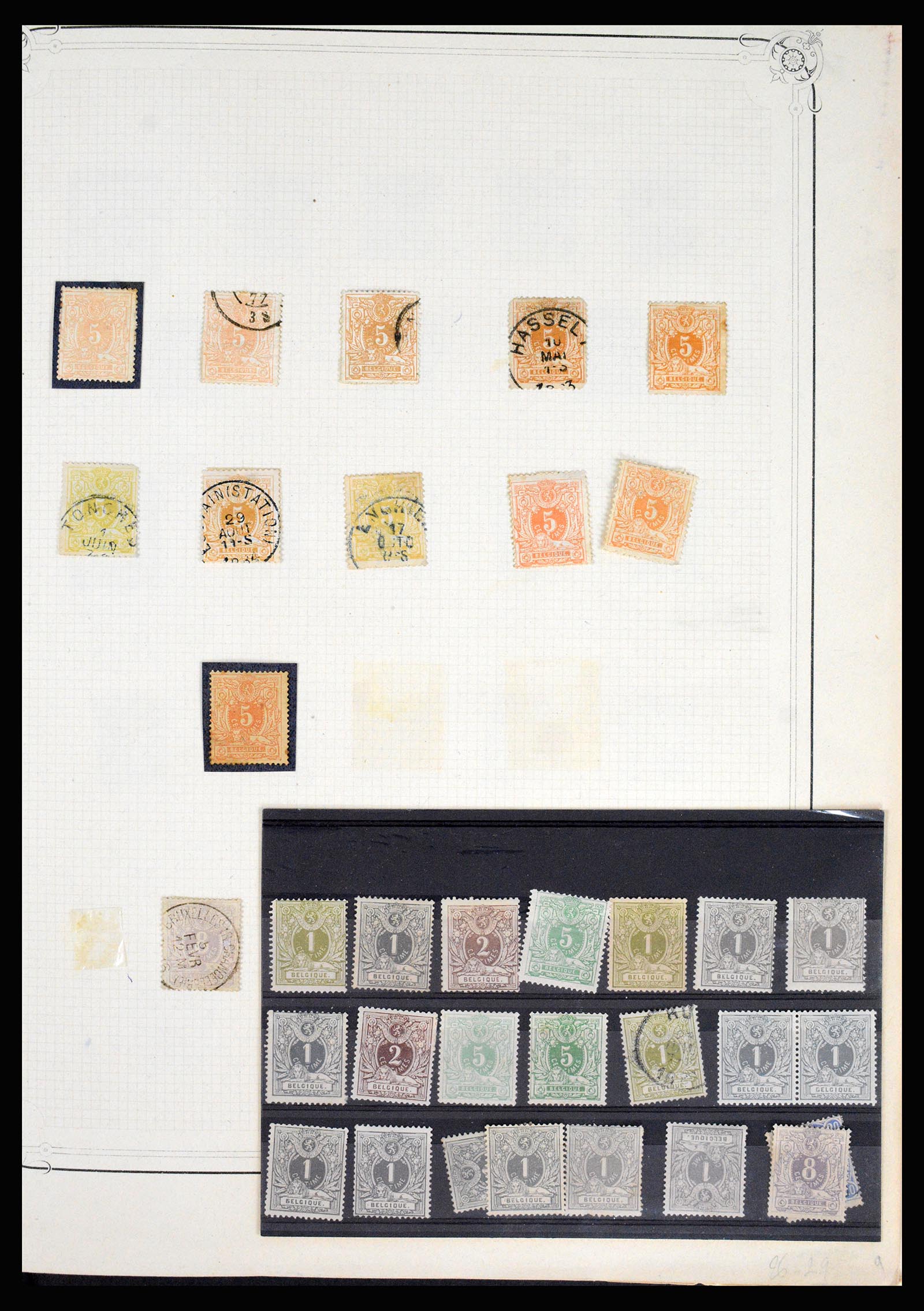 37068 002 - Postzegelverzameling 37068 België 1869-1940.