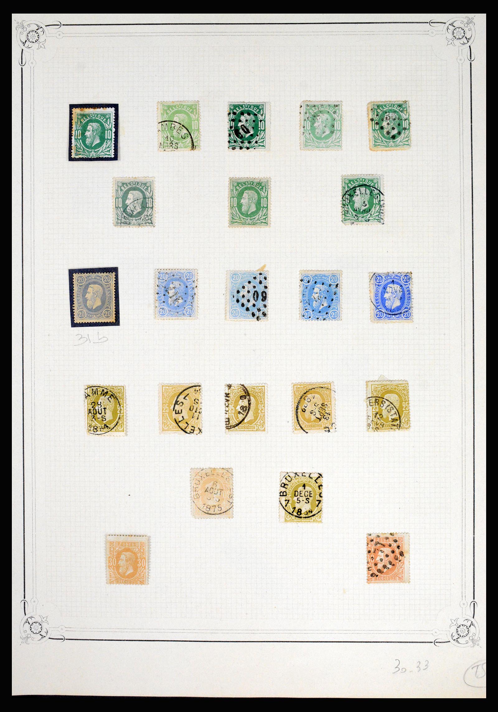 37068 003 - Postzegelverzameling 37068 België 1869-1940.