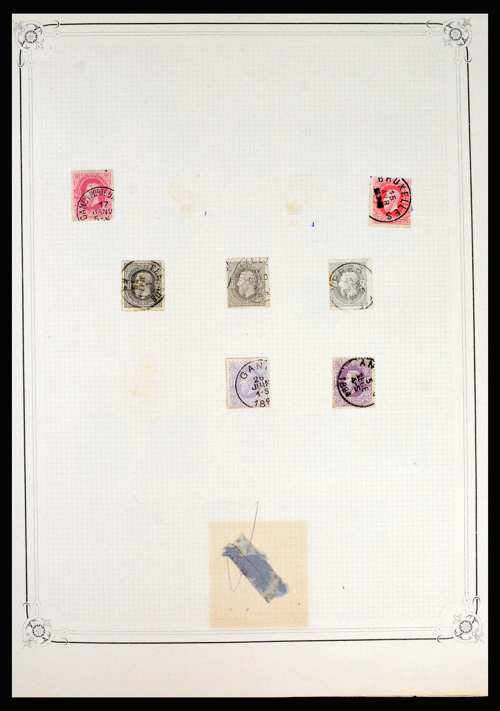 37068 004 - Postzegelverzameling 37068 België 1869-1940.