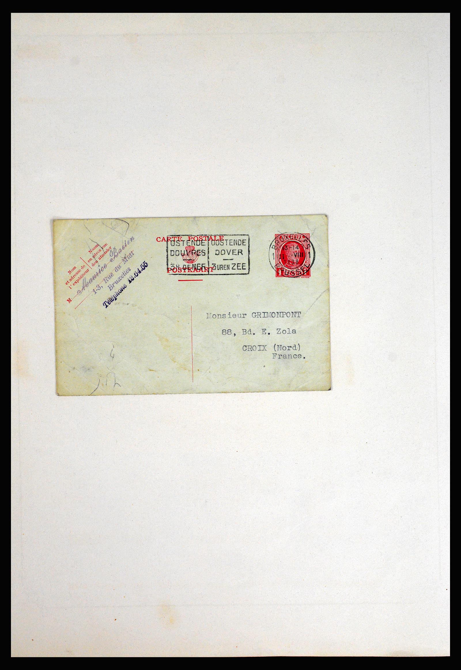 37068 007 - Postzegelverzameling 37068 België 1869-1940.