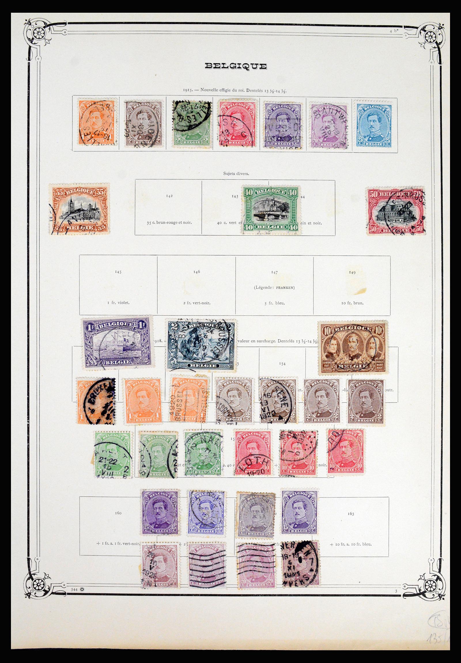 37068 013 - Postzegelverzameling 37068 België 1869-1940.