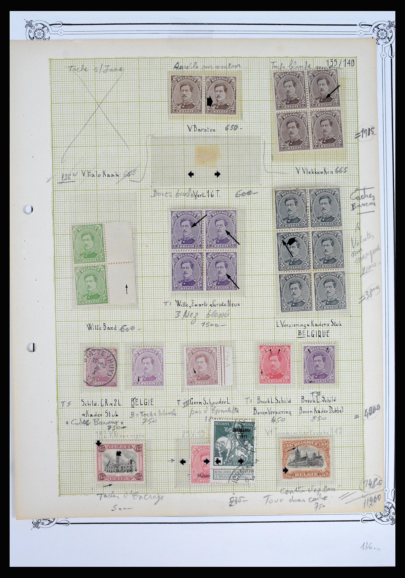 37068 019 - Postzegelverzameling 37068 België 1869-1940.