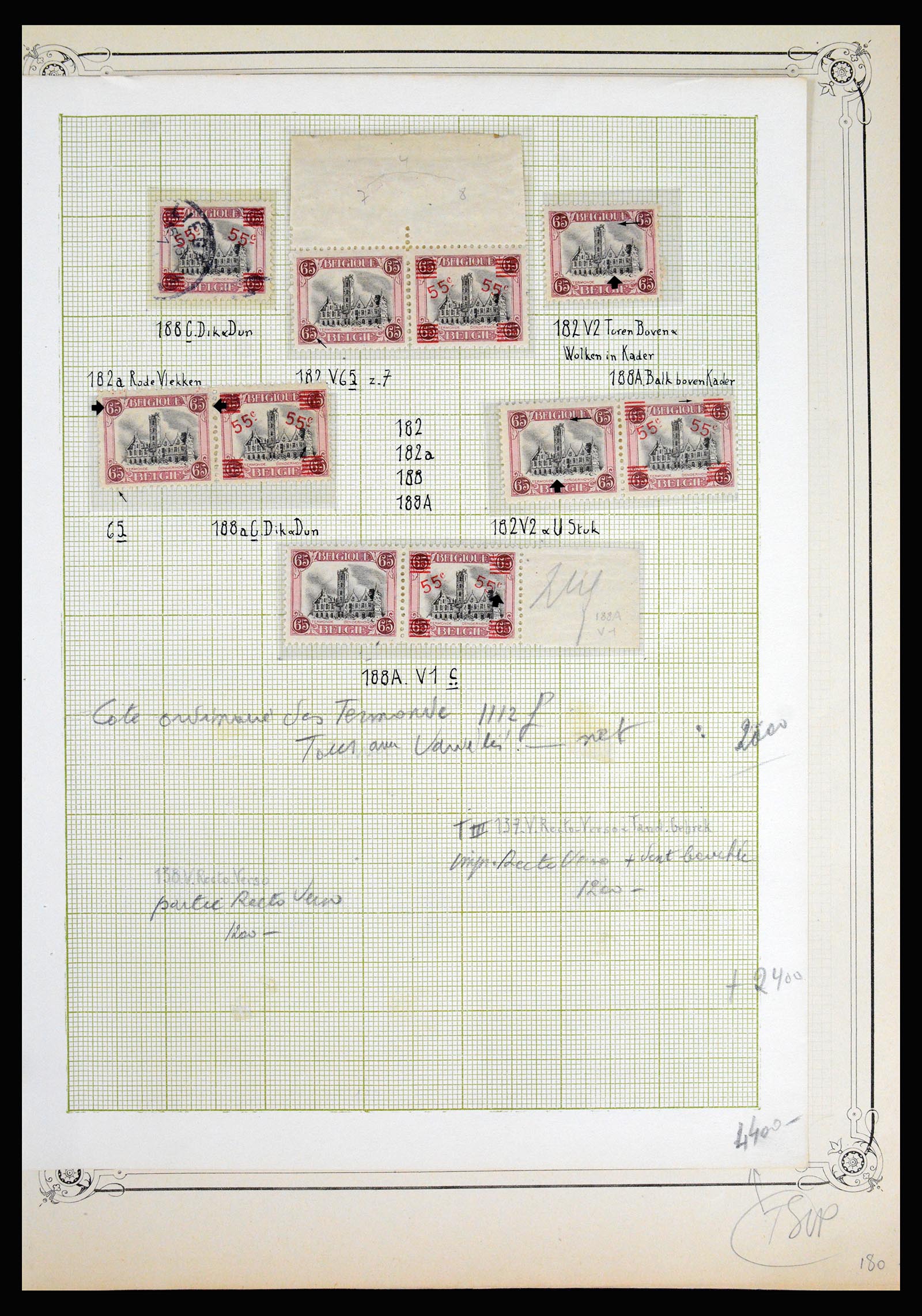 37068 023 - Postzegelverzameling 37068 België 1869-1940.