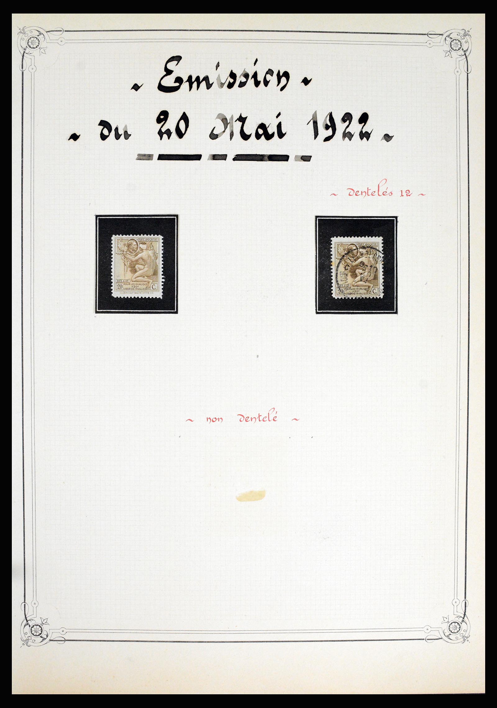 37068 027 - Postzegelverzameling 37068 België 1869-1940.