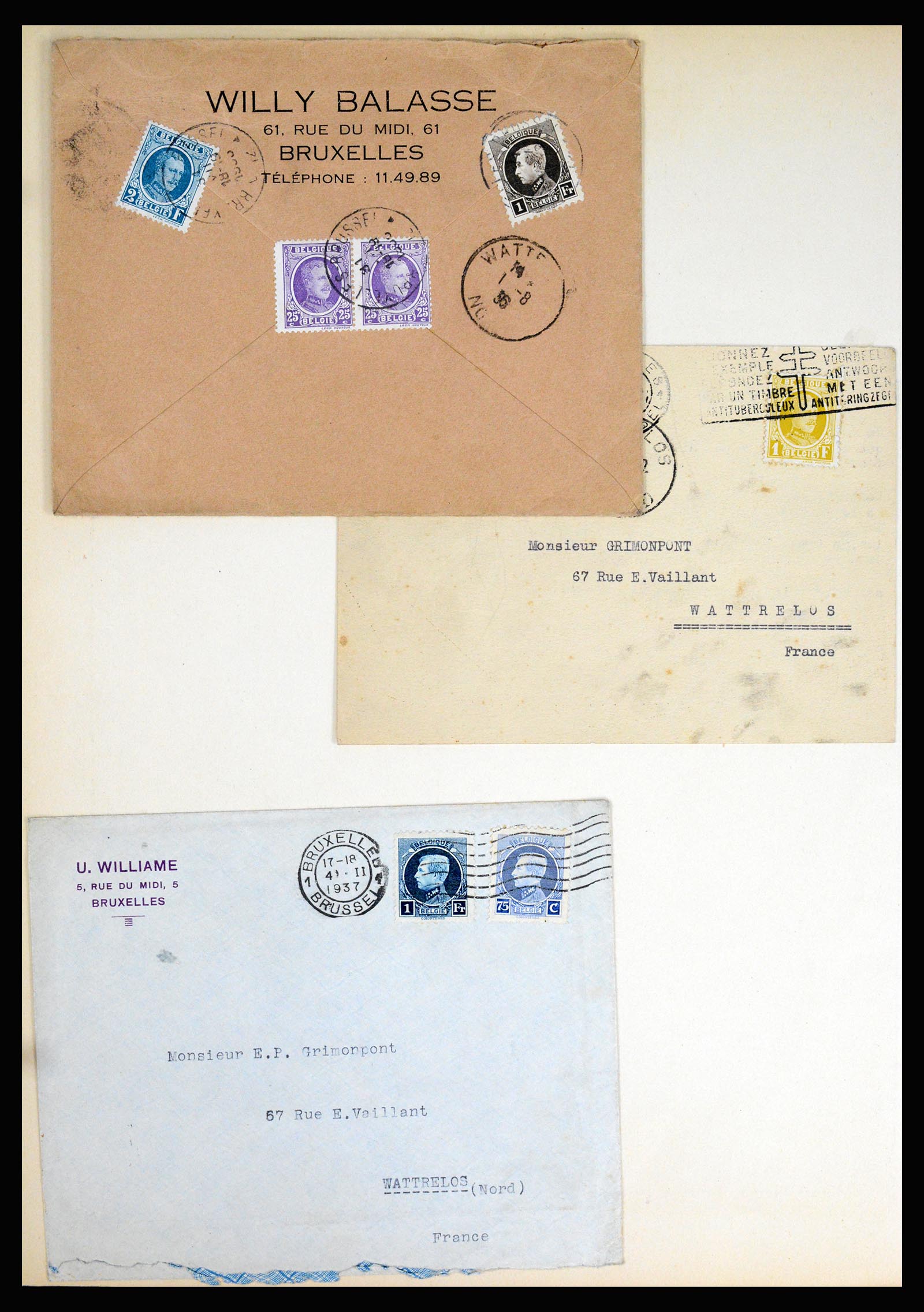 37068 029 - Postzegelverzameling 37068 België 1869-1940.