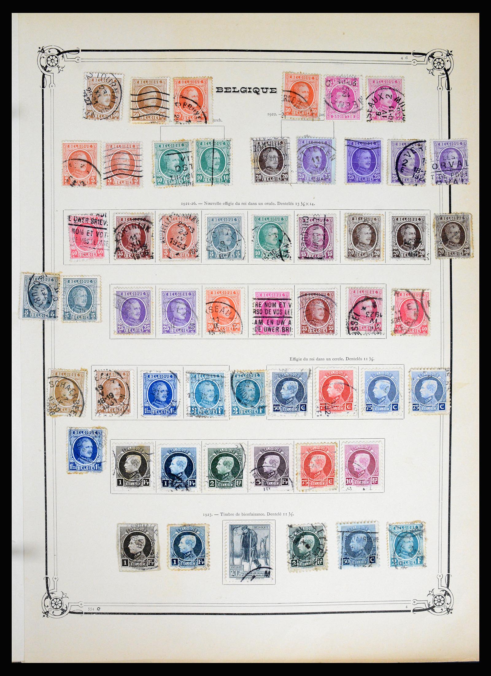 37068 030 - Postzegelverzameling 37068 België 1869-1940.