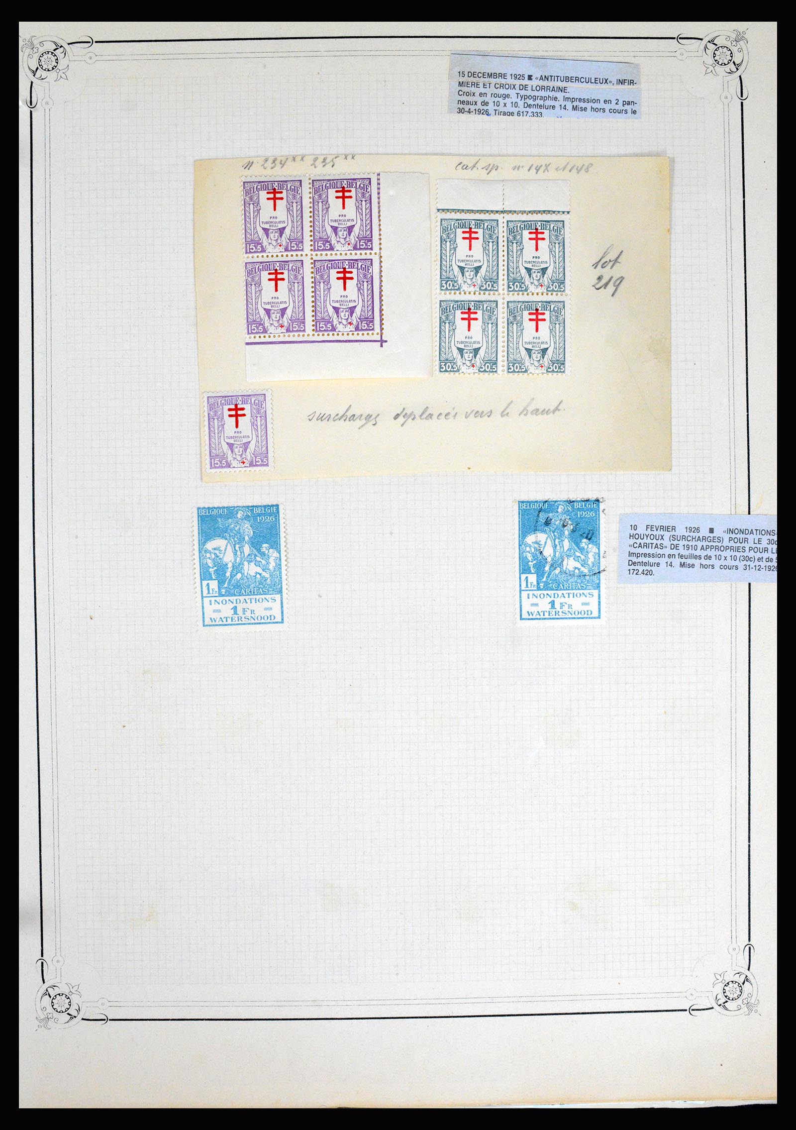 37068 034 - Postzegelverzameling 37068 België 1869-1940.