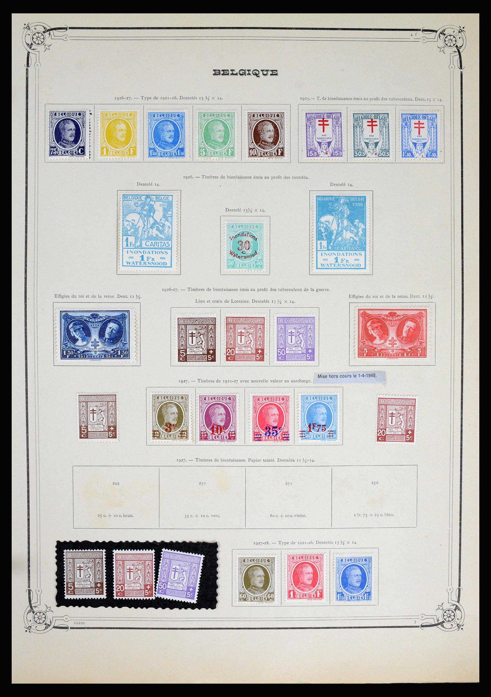 37068 035 - Postzegelverzameling 37068 België 1869-1940.