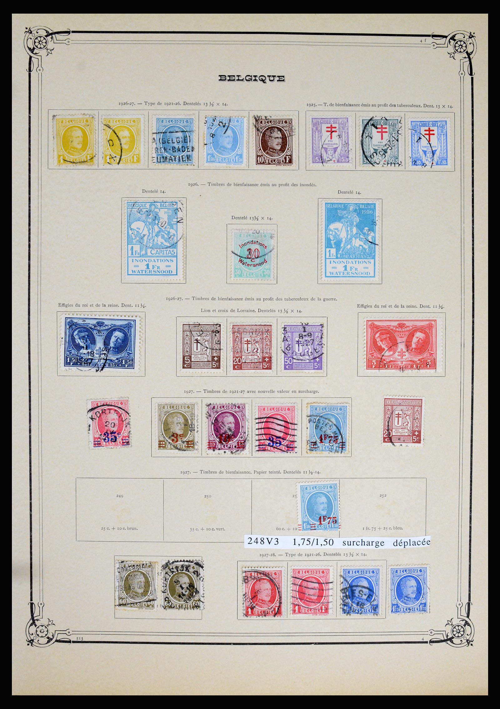 37068 037 - Postzegelverzameling 37068 België 1869-1940.
