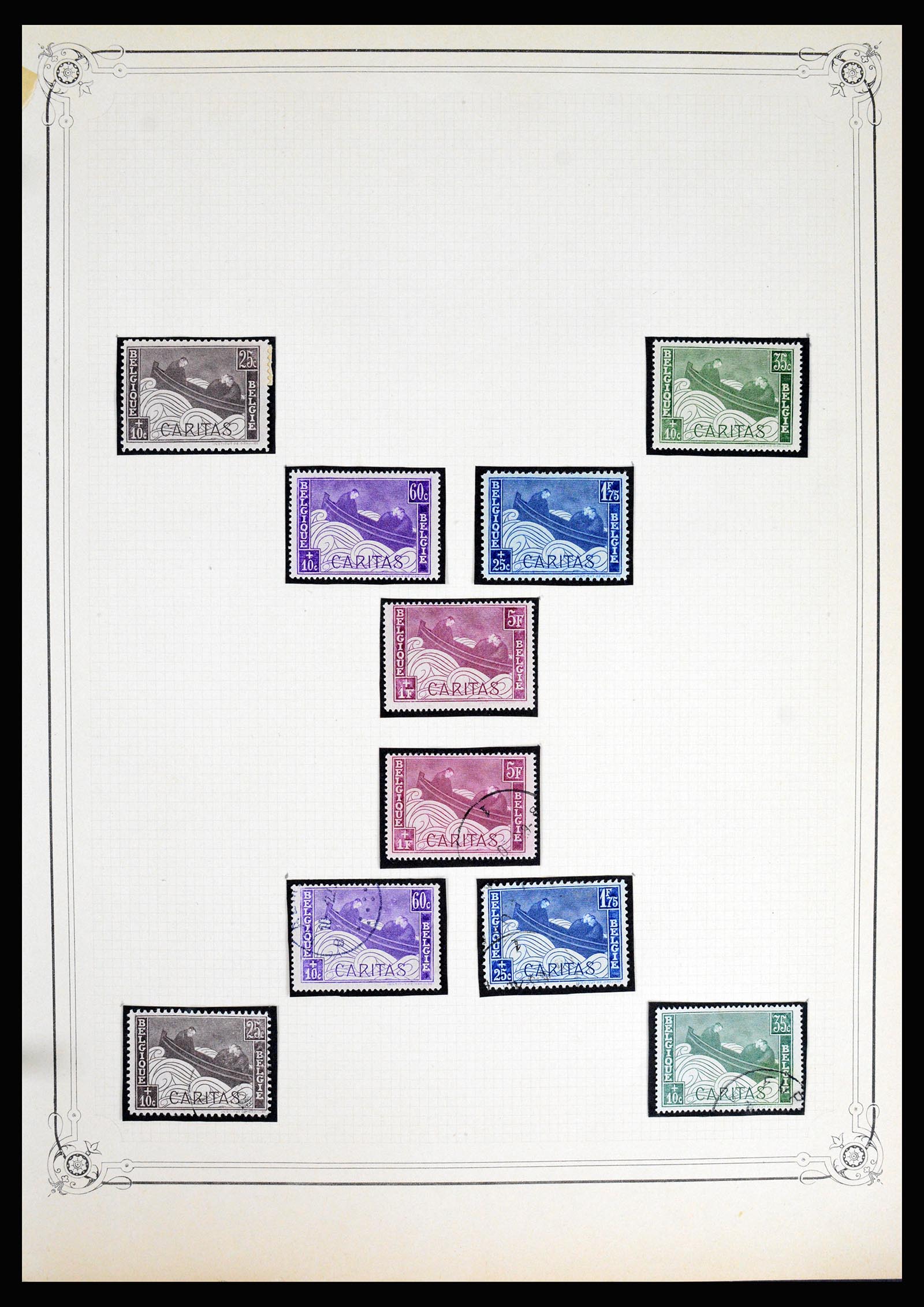 37068 038 - Postzegelverzameling 37068 België 1869-1940.