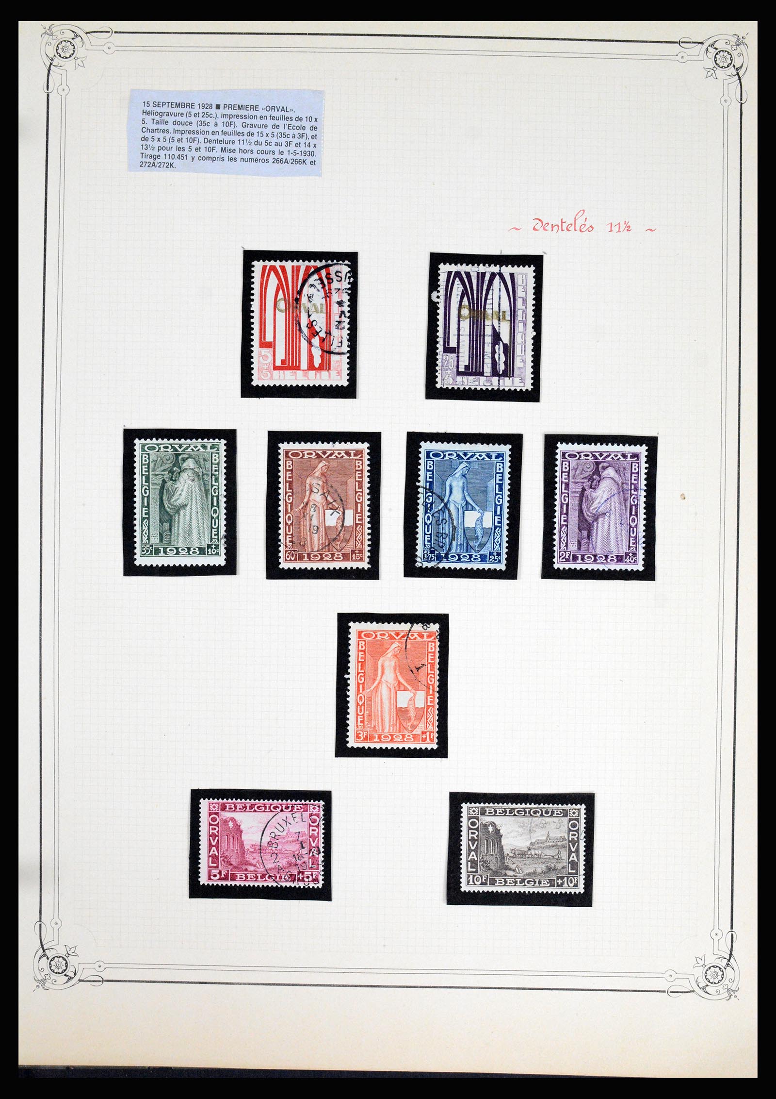 37068 040 - Postzegelverzameling 37068 België 1869-1940.