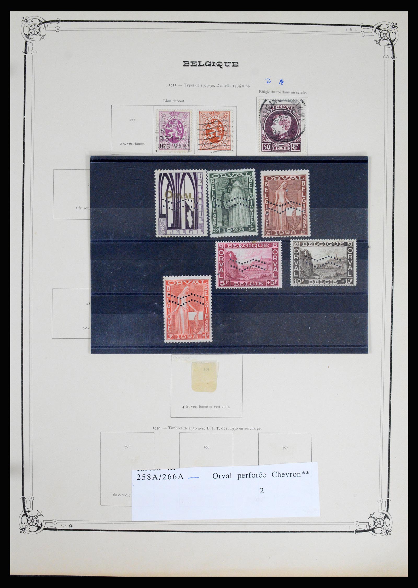 37068 046 - Postzegelverzameling 37068 België 1869-1940.