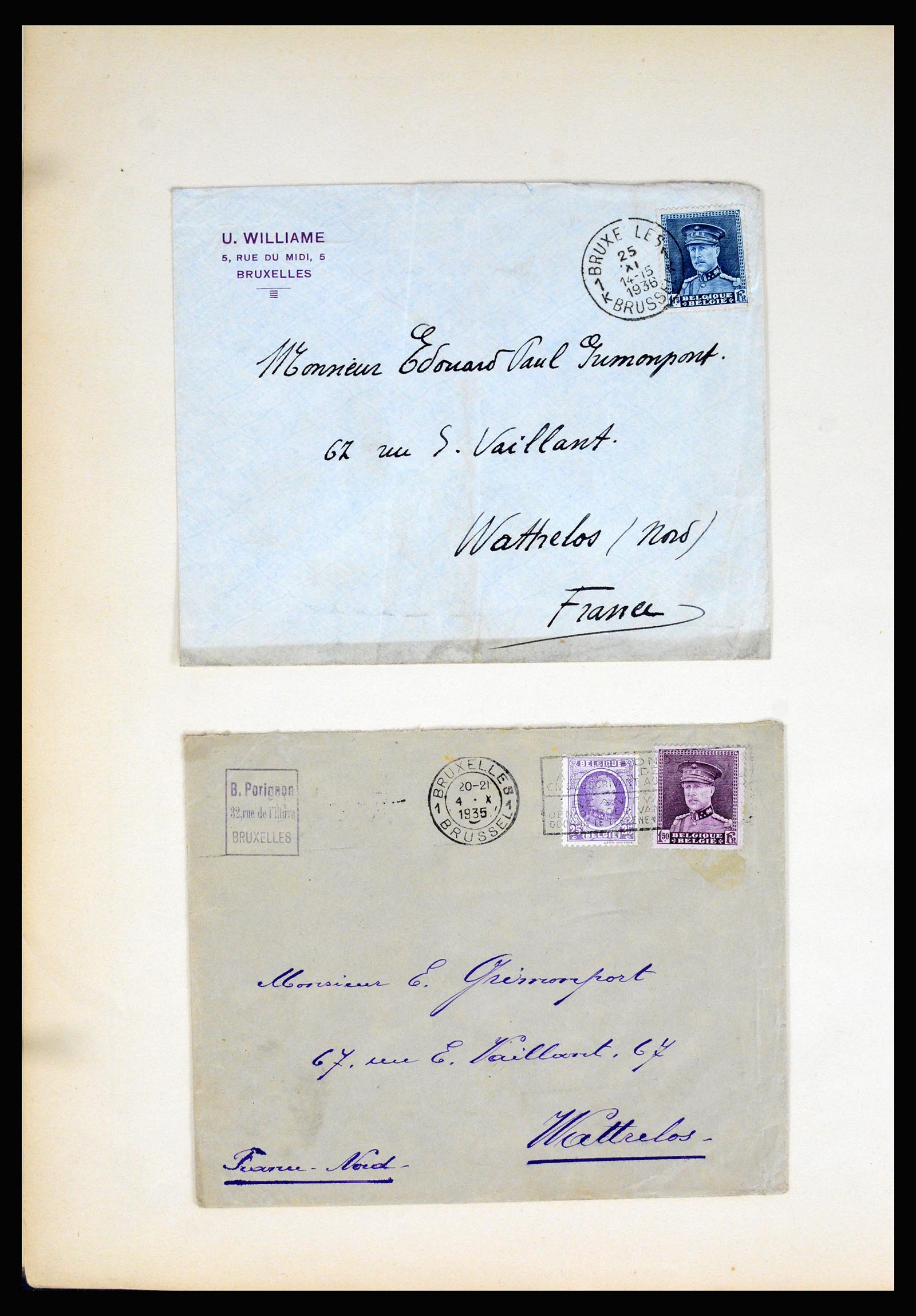 37068 053 - Postzegelverzameling 37068 België 1869-1940.