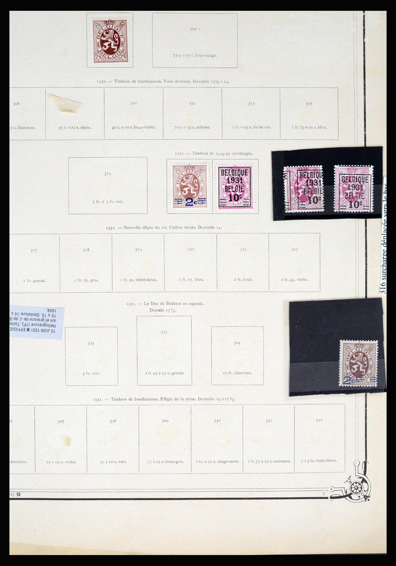 37068 057 - Postzegelverzameling 37068 België 1869-1940.