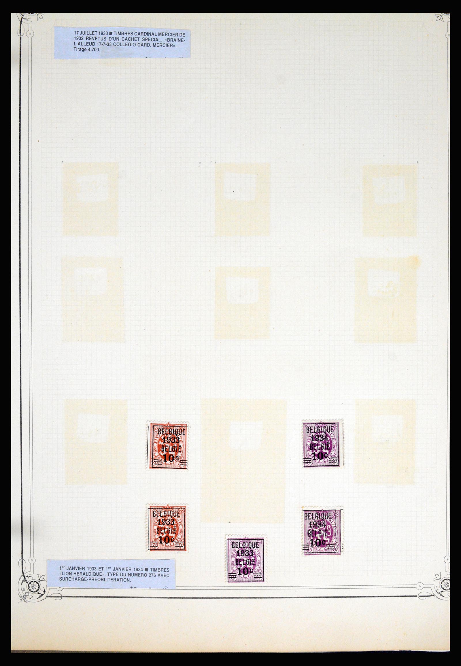 37068 064 - Postzegelverzameling 37068 België 1869-1940.