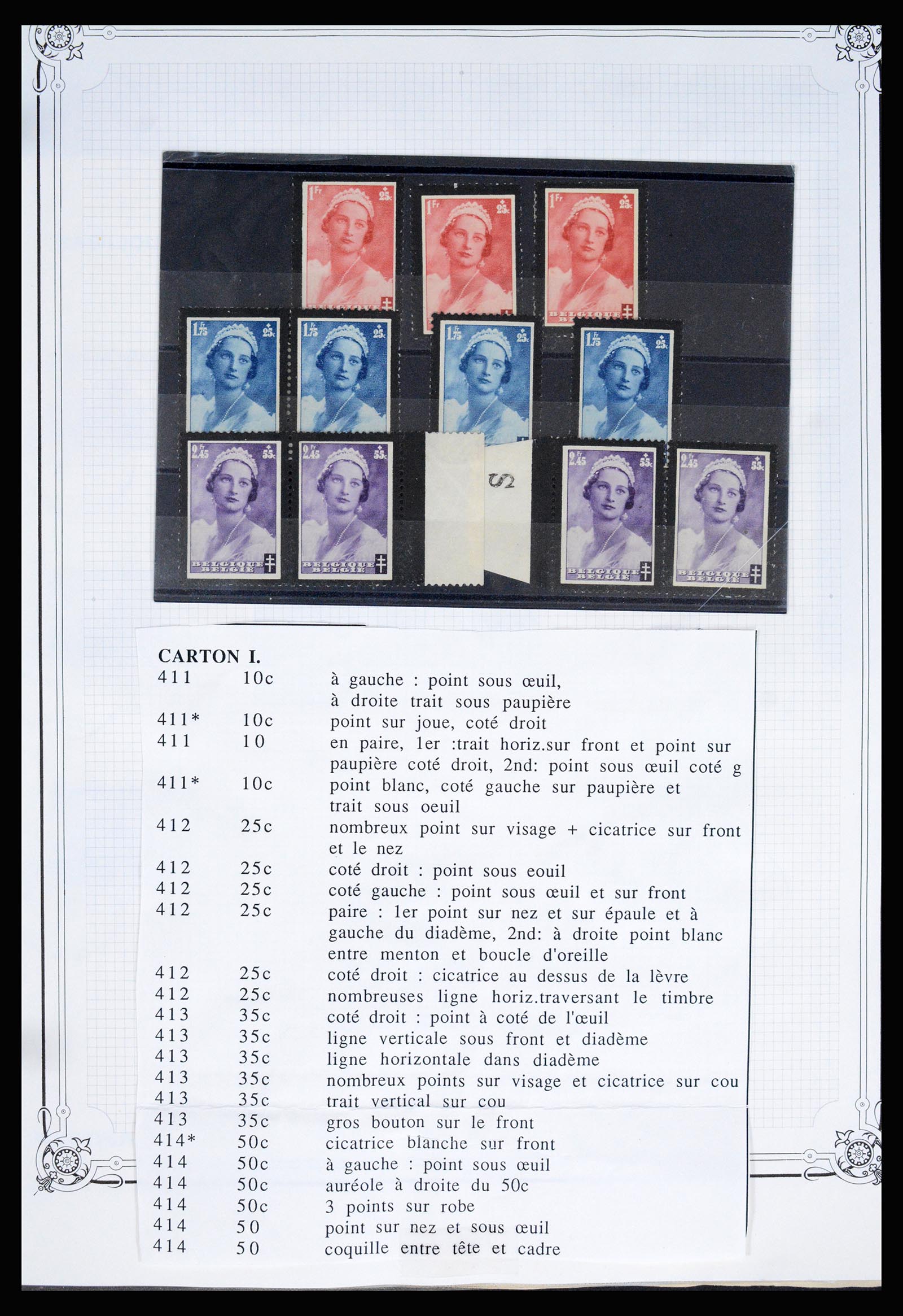 37068 074 - Postzegelverzameling 37068 België 1869-1940.