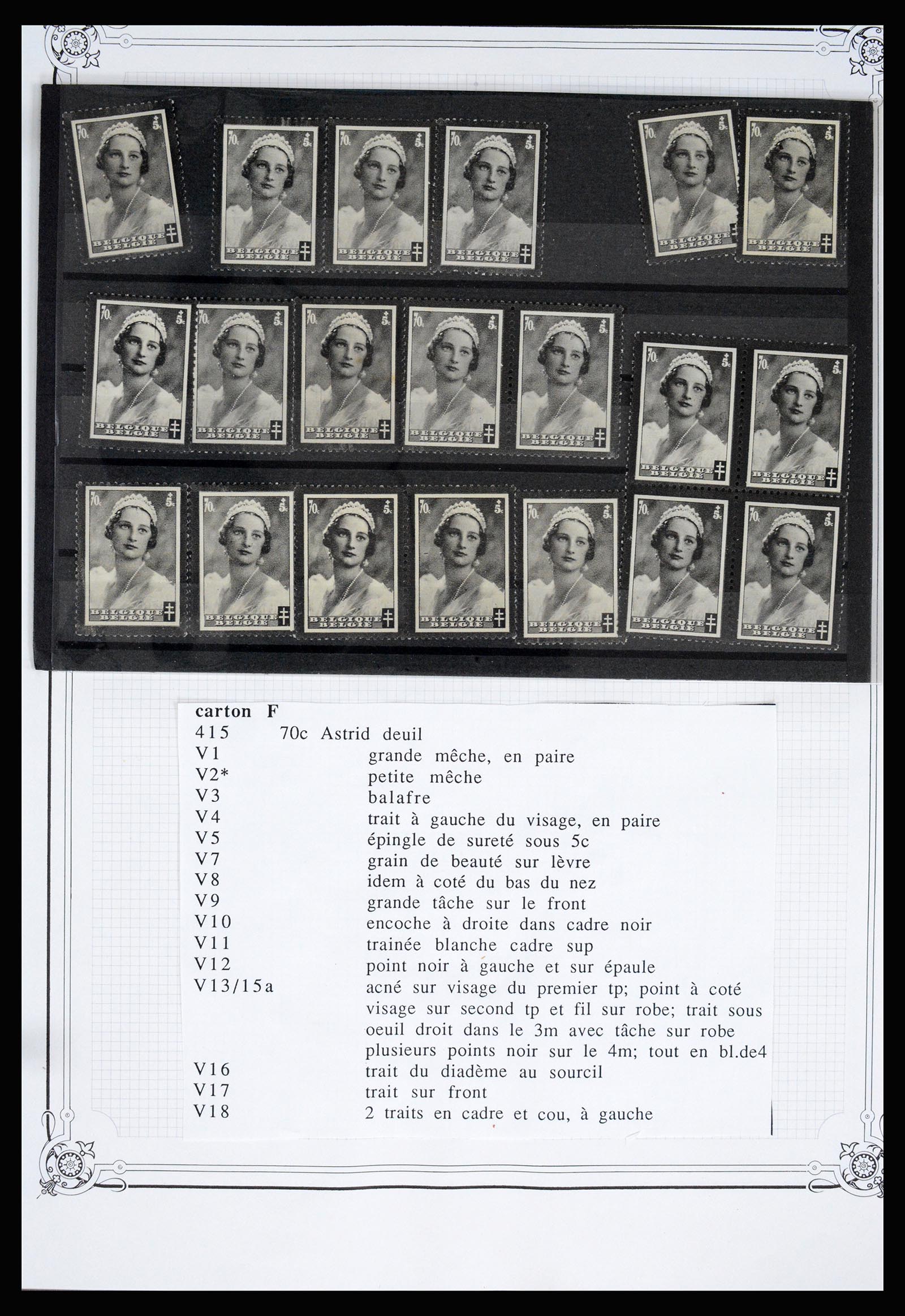 37068 076 - Postzegelverzameling 37068 België 1869-1940.