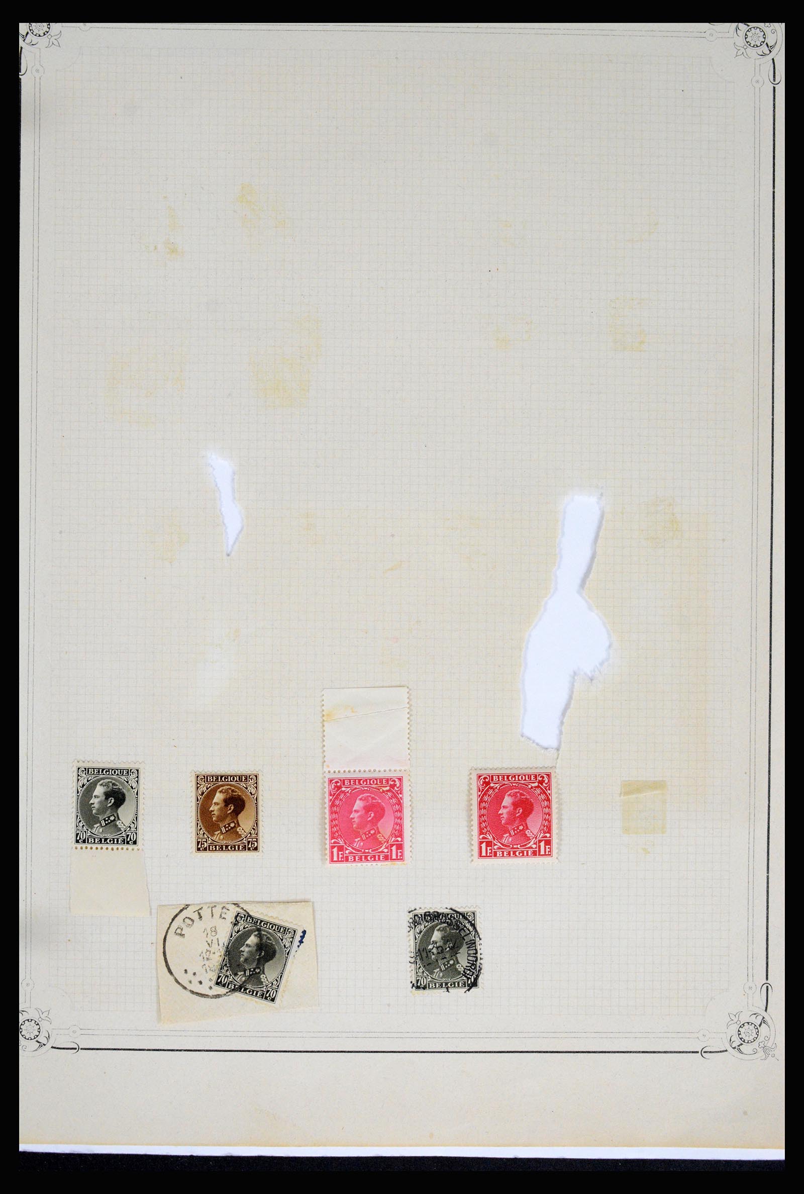 37068 079 - Postzegelverzameling 37068 België 1869-1940.