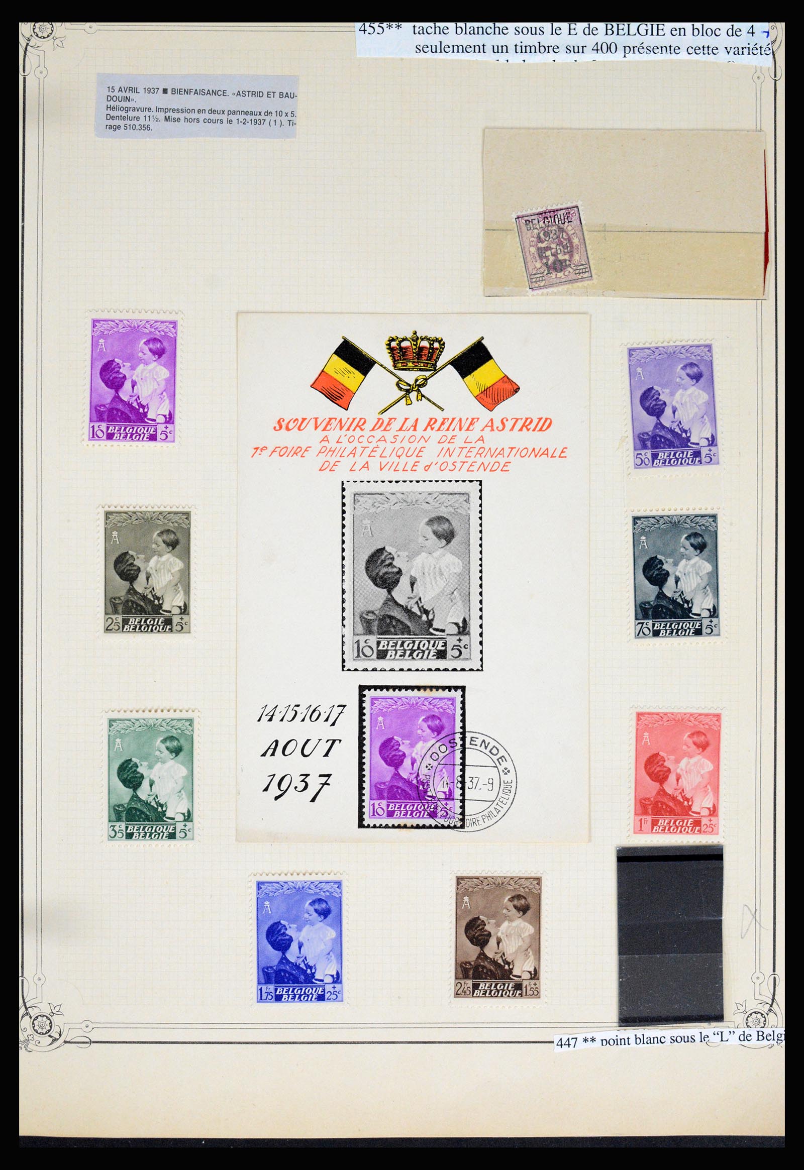 37068 085 - Postzegelverzameling 37068 België 1869-1940.
