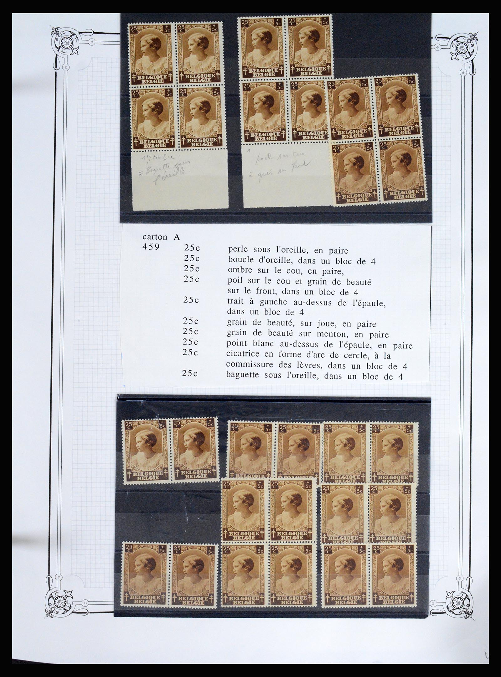 37068 091 - Postzegelverzameling 37068 België 1869-1940.