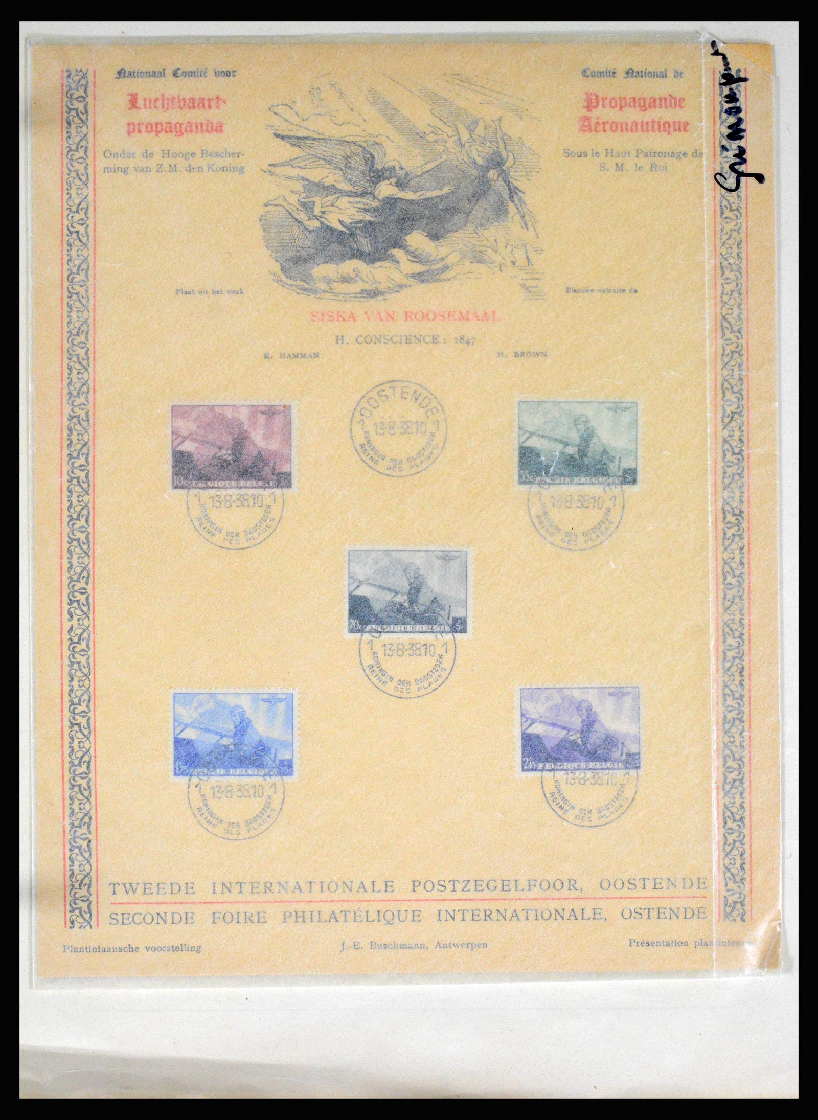 37068 096 - Postzegelverzameling 37068 België 1869-1940.