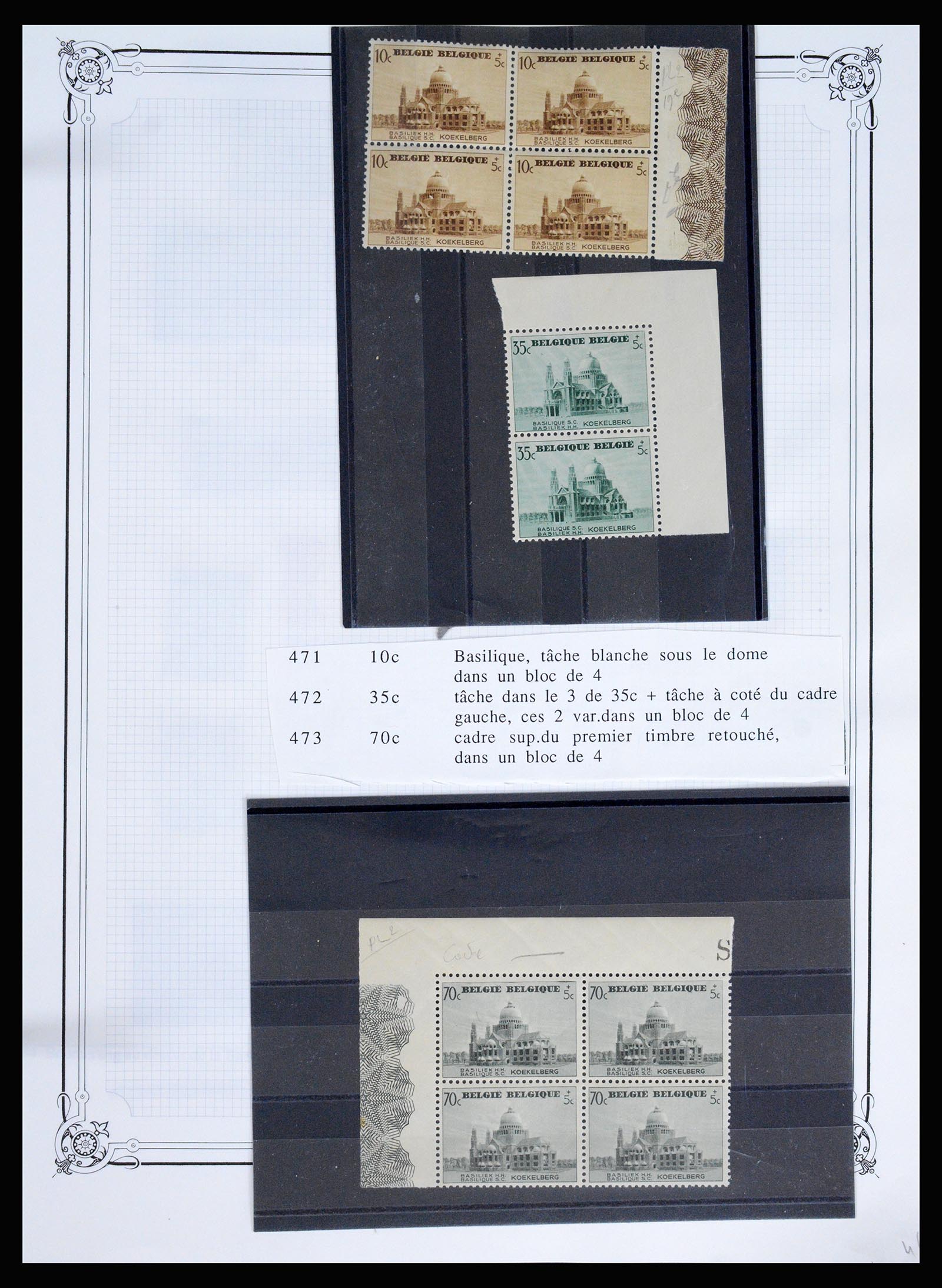 37068 102 - Postzegelverzameling 37068 België 1869-1940.
