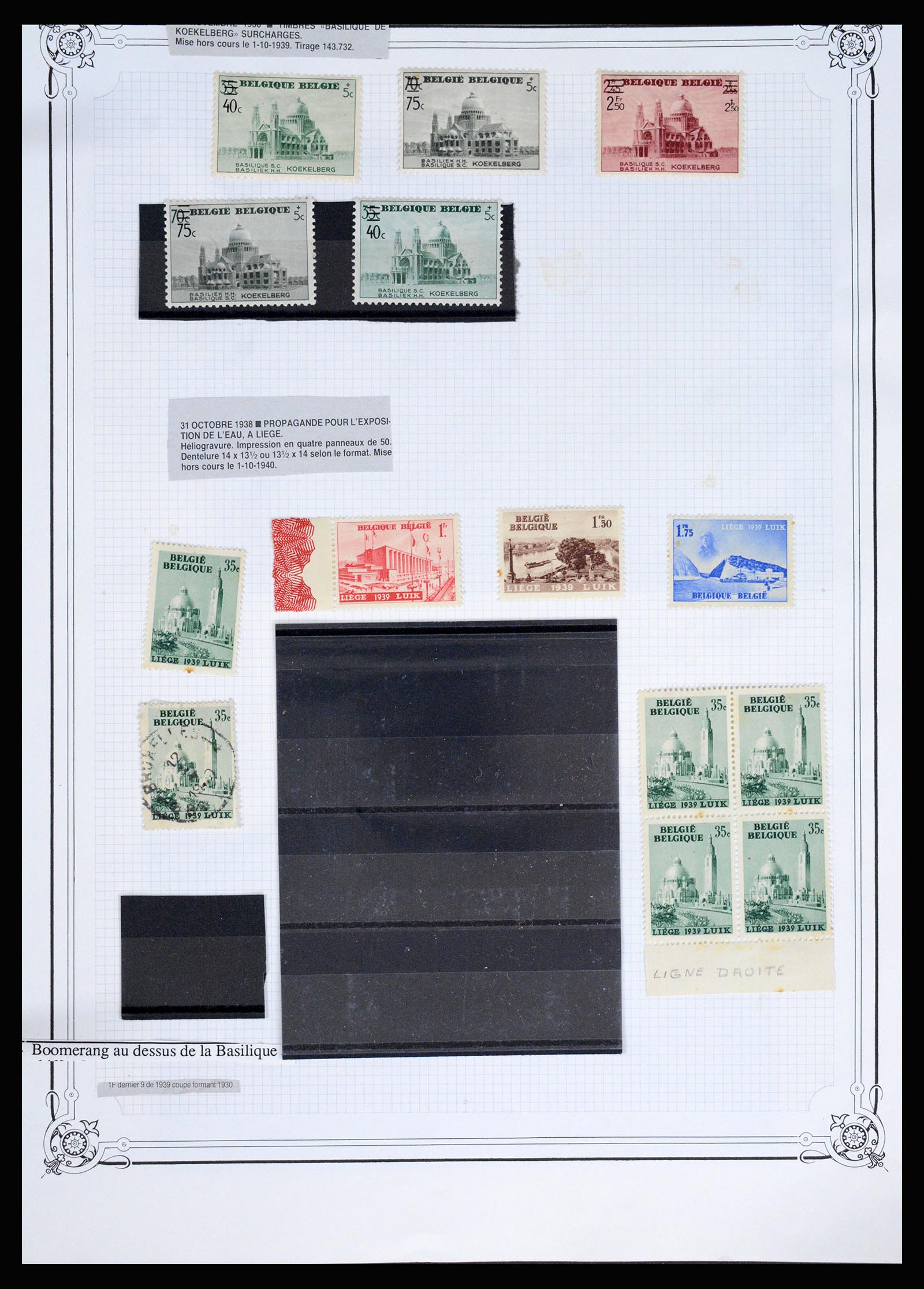 37068 103 - Postzegelverzameling 37068 België 1869-1940.