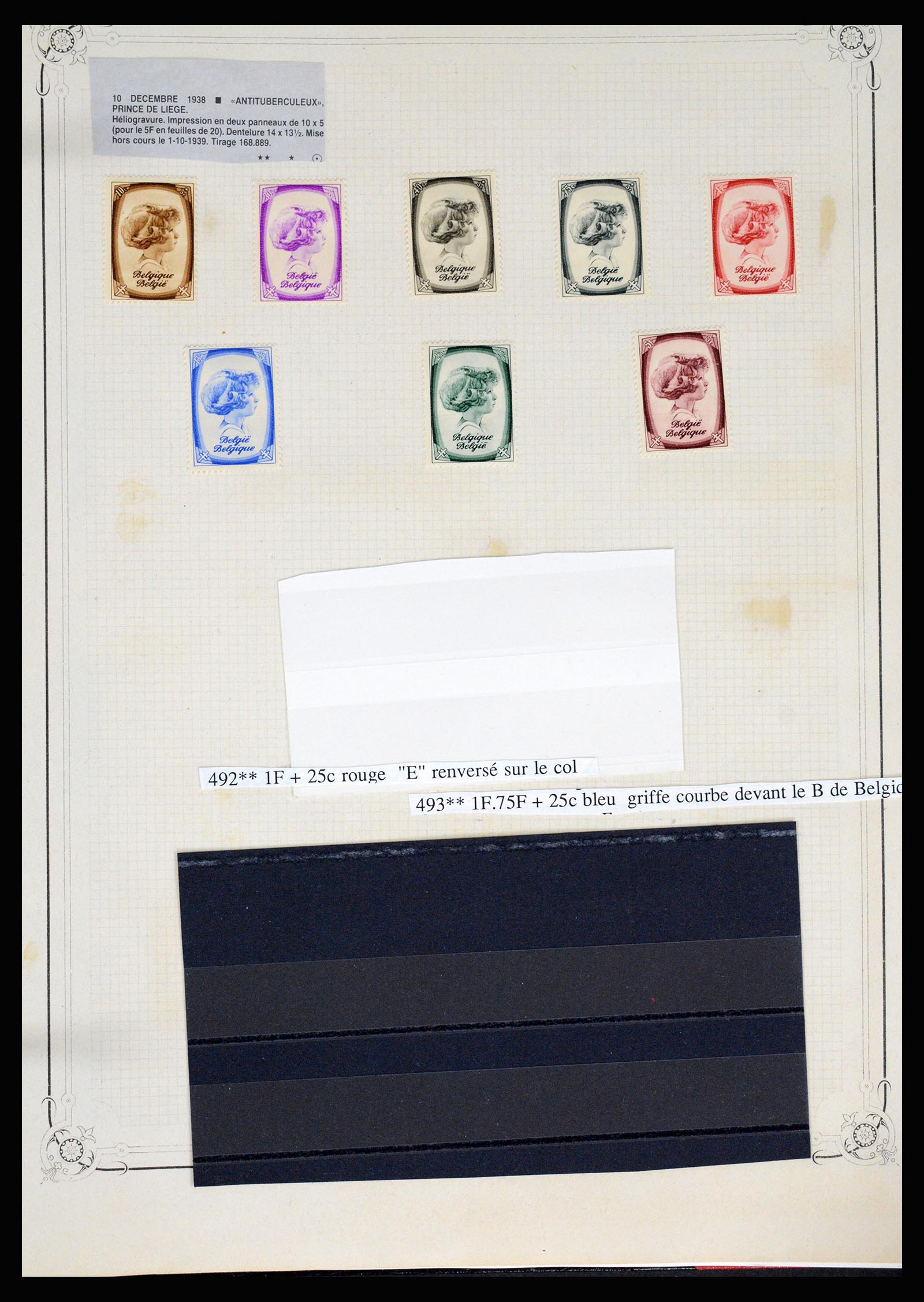 37068 105 - Postzegelverzameling 37068 België 1869-1940.