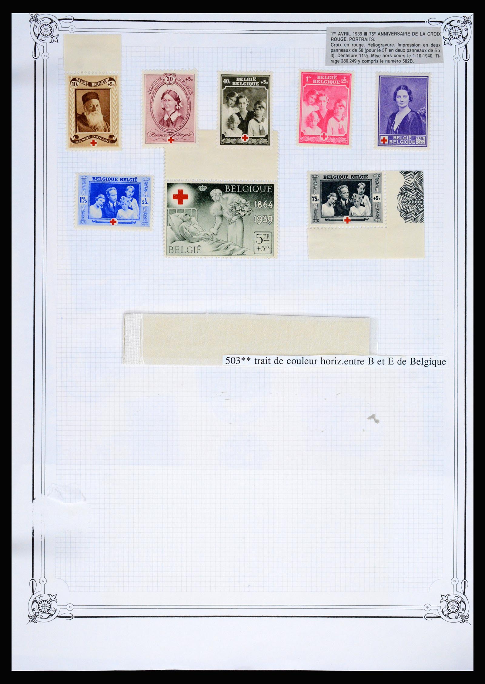 37068 108 - Postzegelverzameling 37068 België 1869-1940.