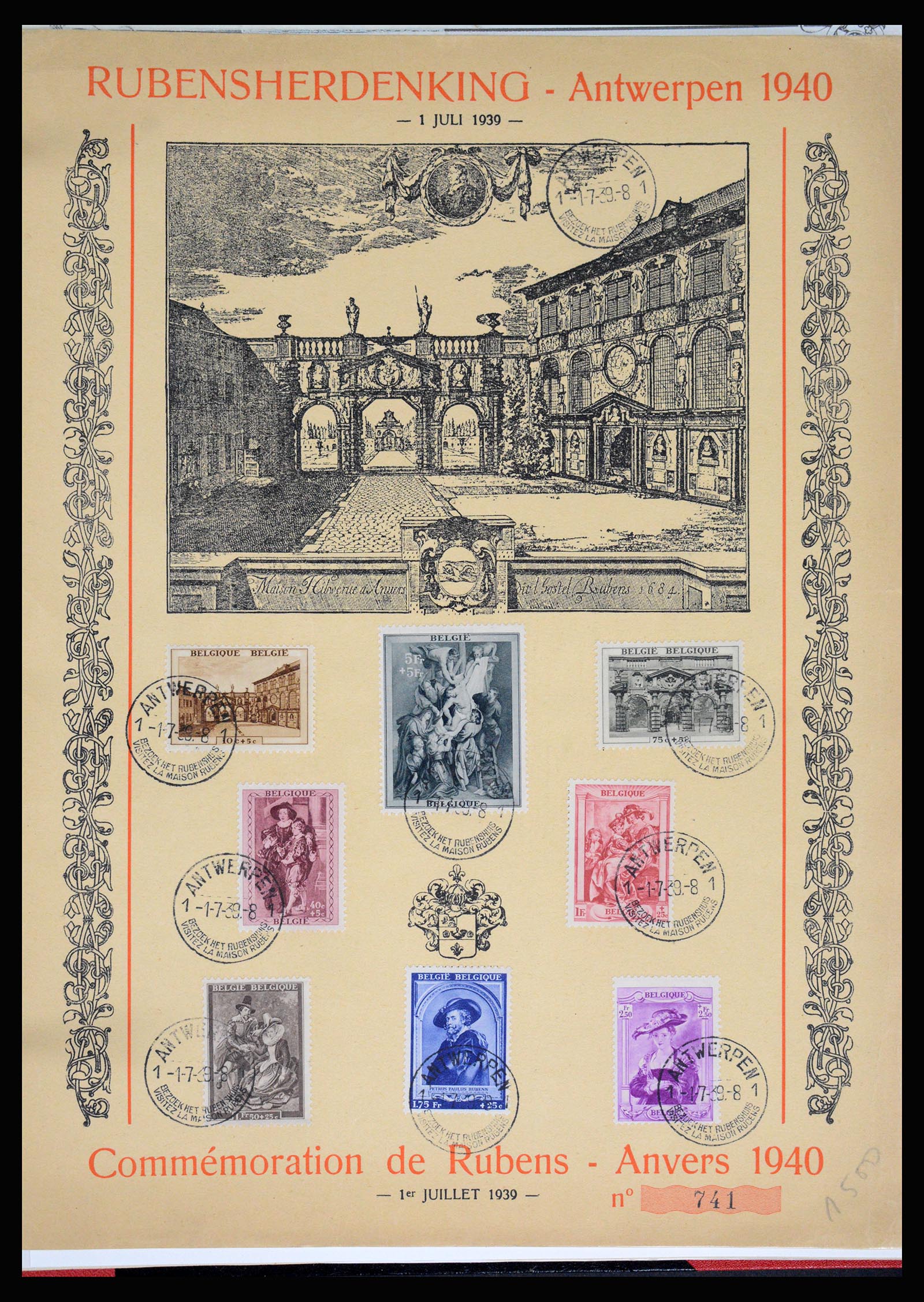 37068 110 - Postzegelverzameling 37068 België 1869-1940.