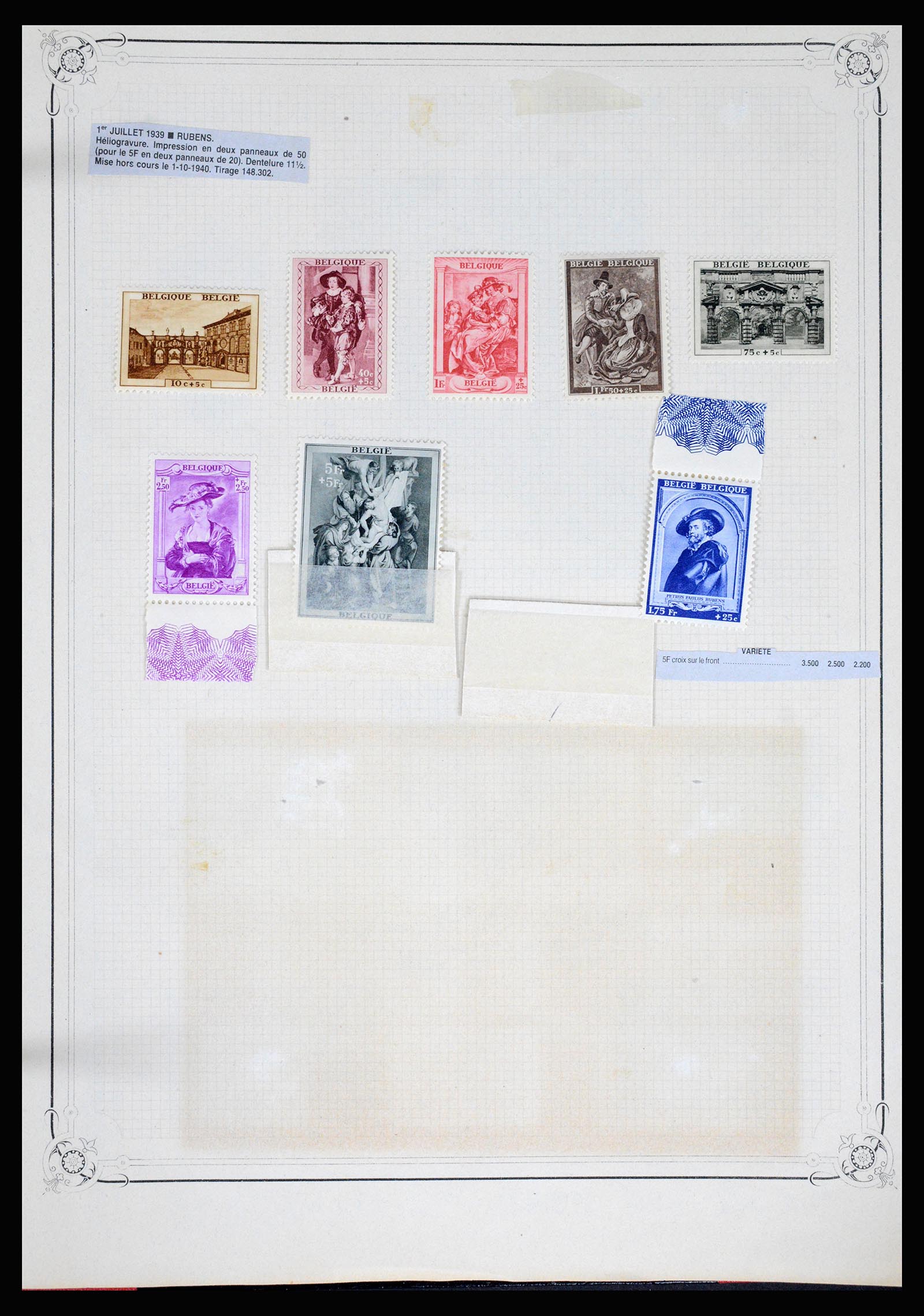 37068 111 - Postzegelverzameling 37068 België 1869-1940.