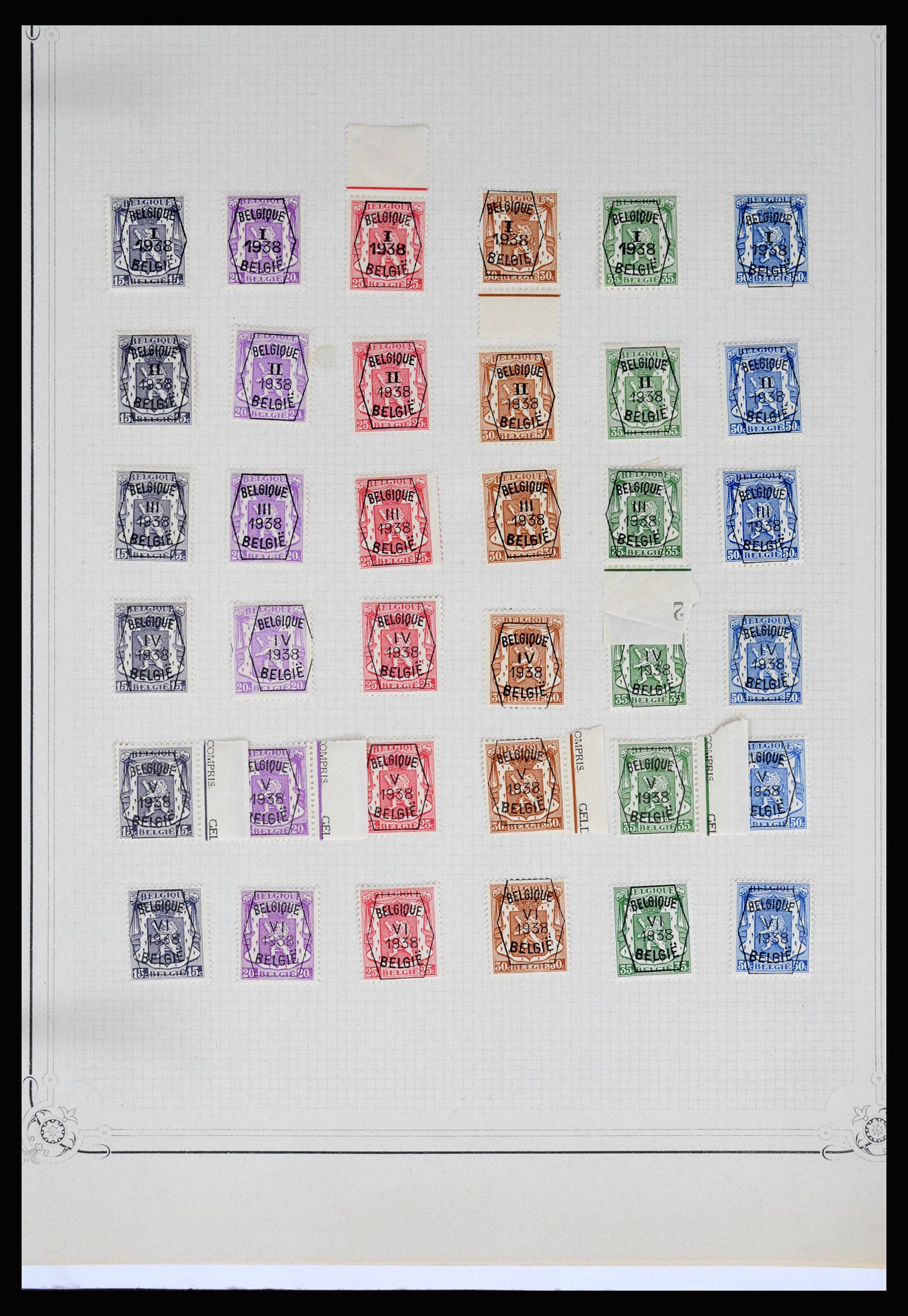 37068 126 - Postzegelverzameling 37068 België 1869-1940.