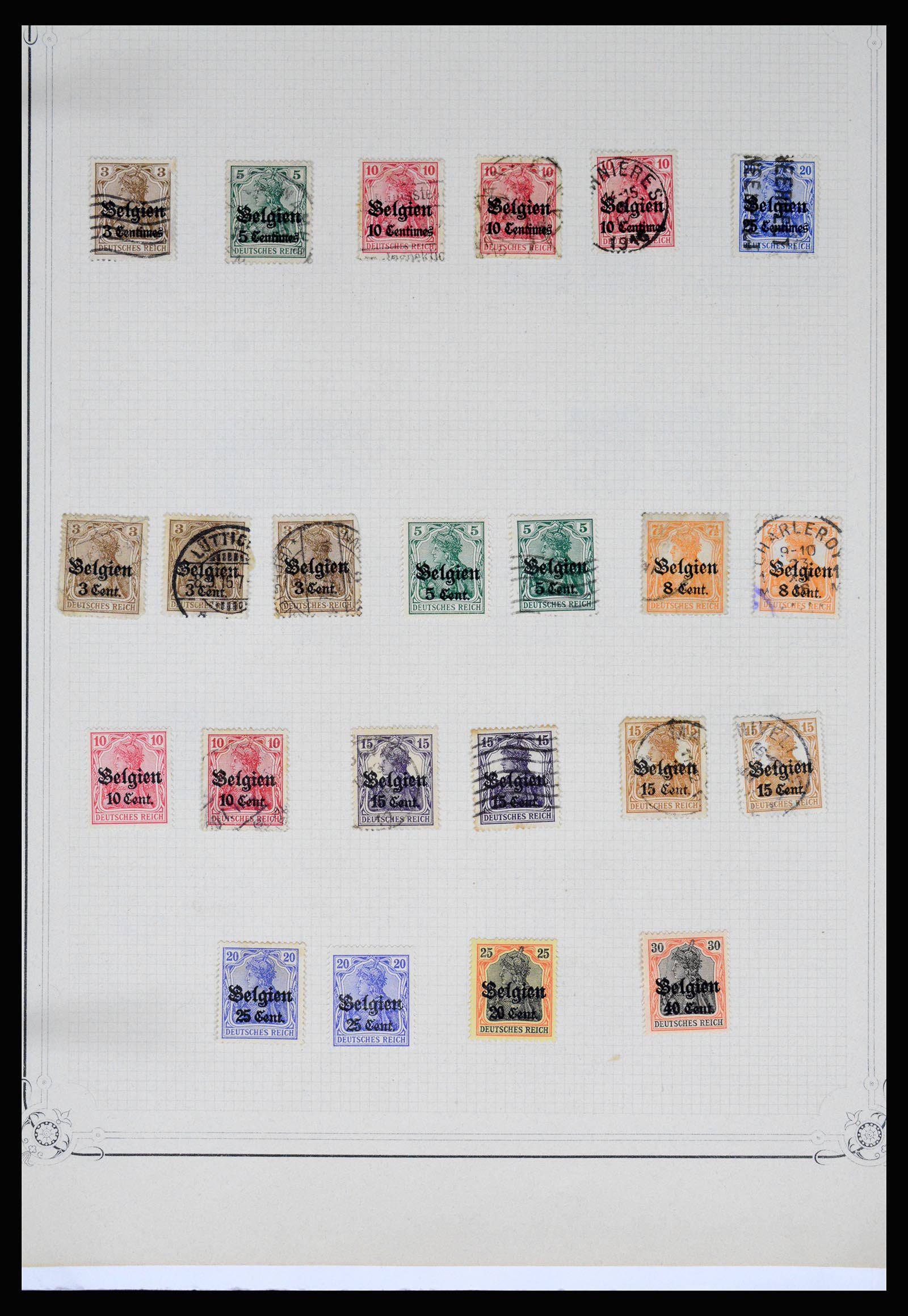 37068 129 - Postzegelverzameling 37068 België 1869-1940.