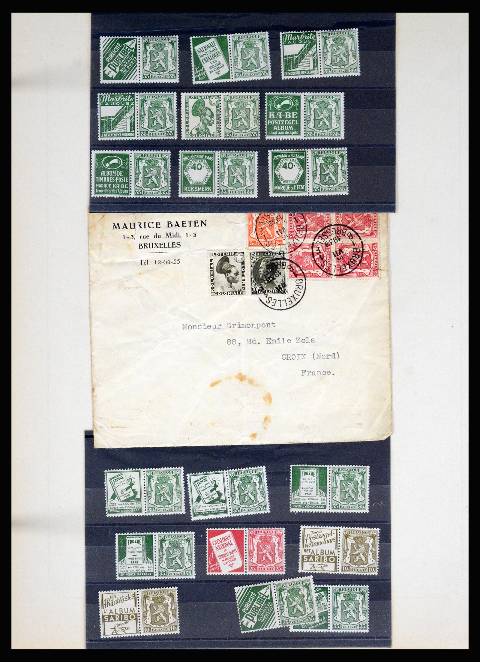 37068 134 - Postzegelverzameling 37068 België 1869-1940.