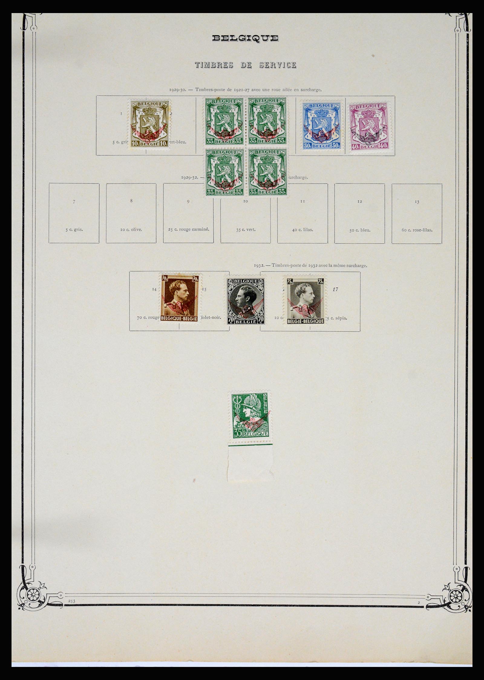 37068 136 - Postzegelverzameling 37068 België 1869-1940.