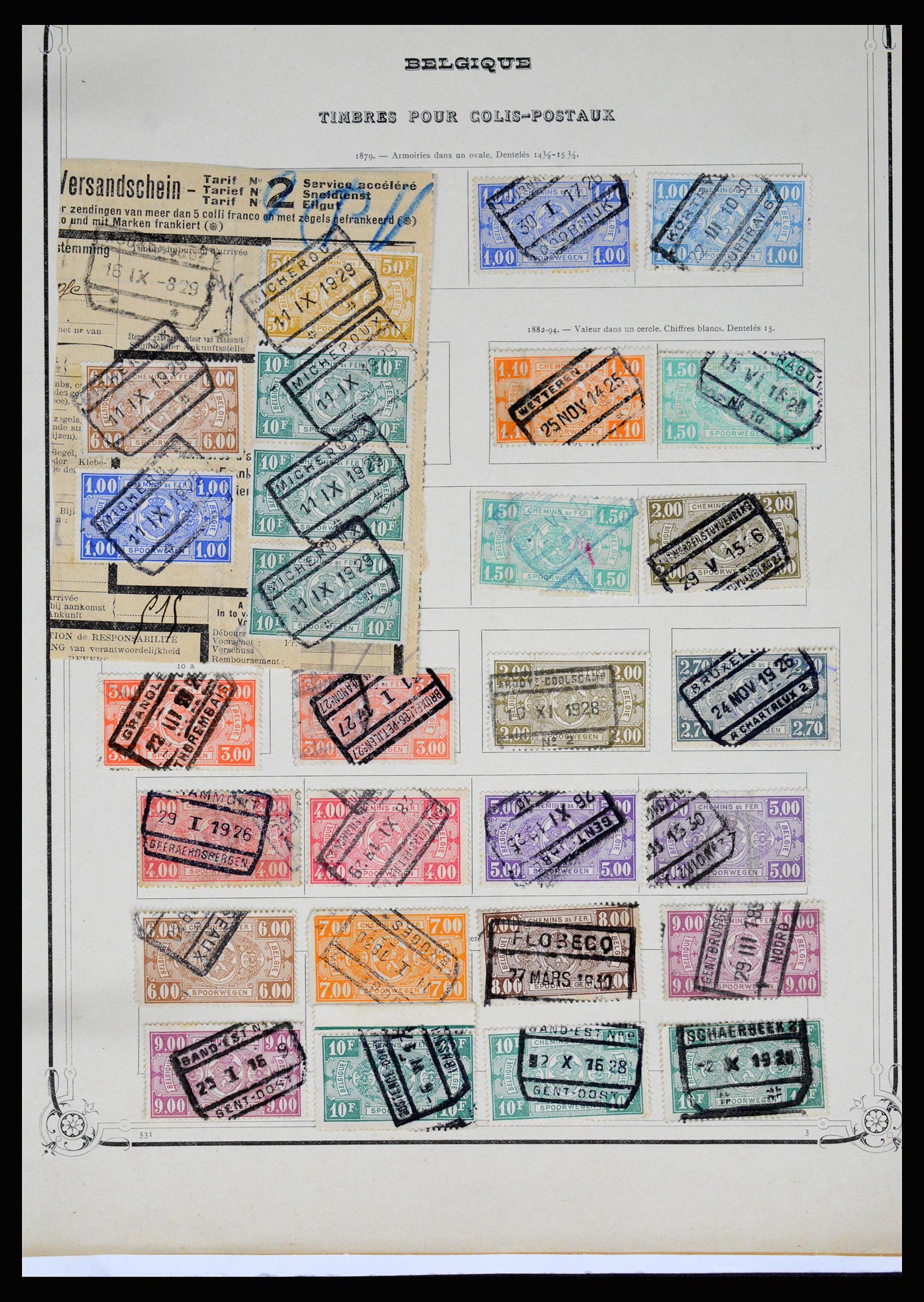 37068 138 - Postzegelverzameling 37068 België 1869-1940.
