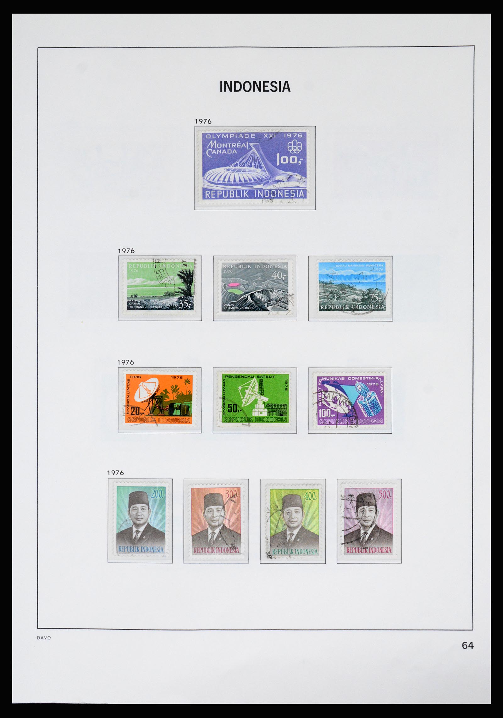 37069 066 - Postzegelverzameling 37069 Indonesië 1948-1980.