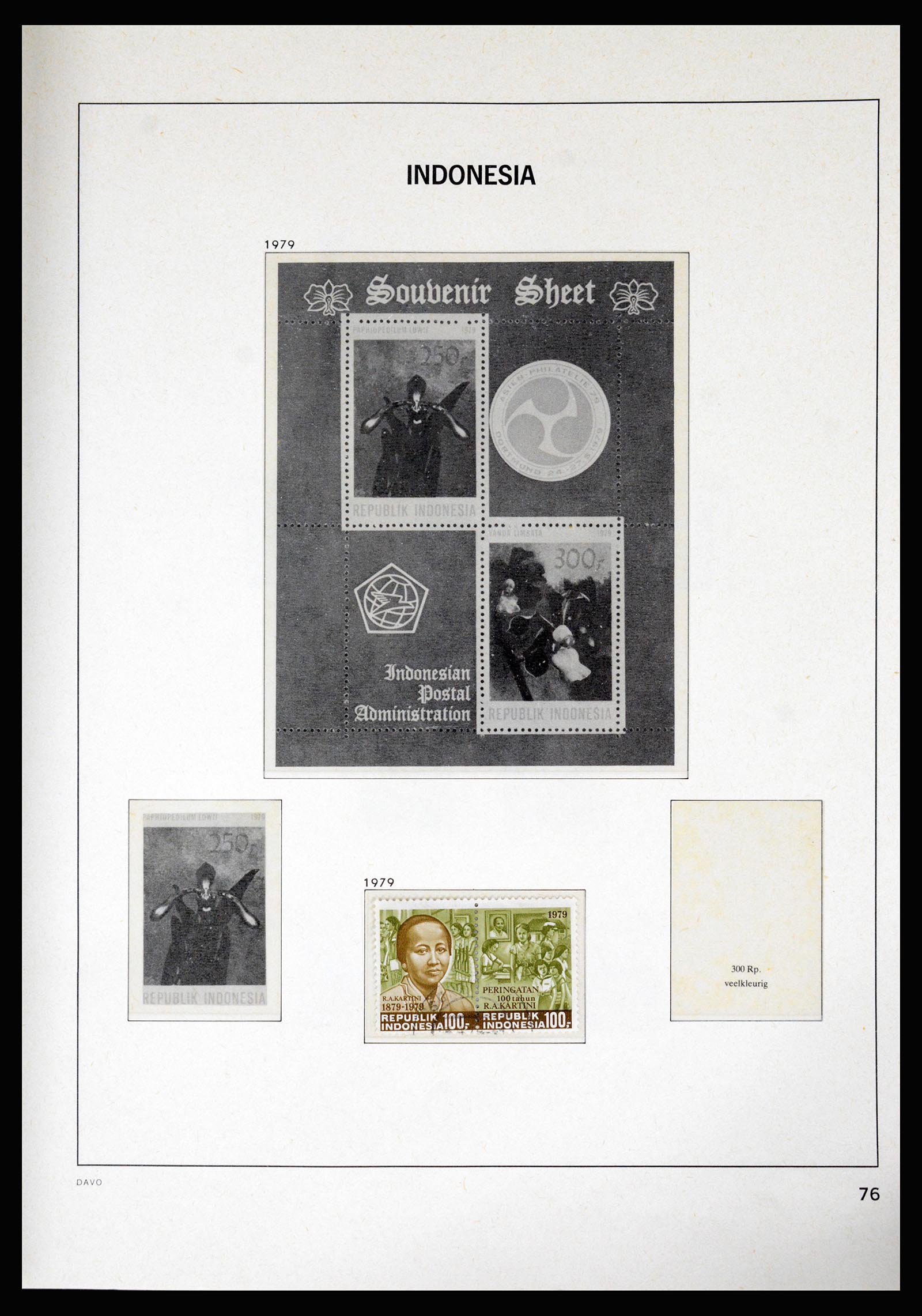 37069 077 - Postzegelverzameling 37069 Indonesië 1948-1980.