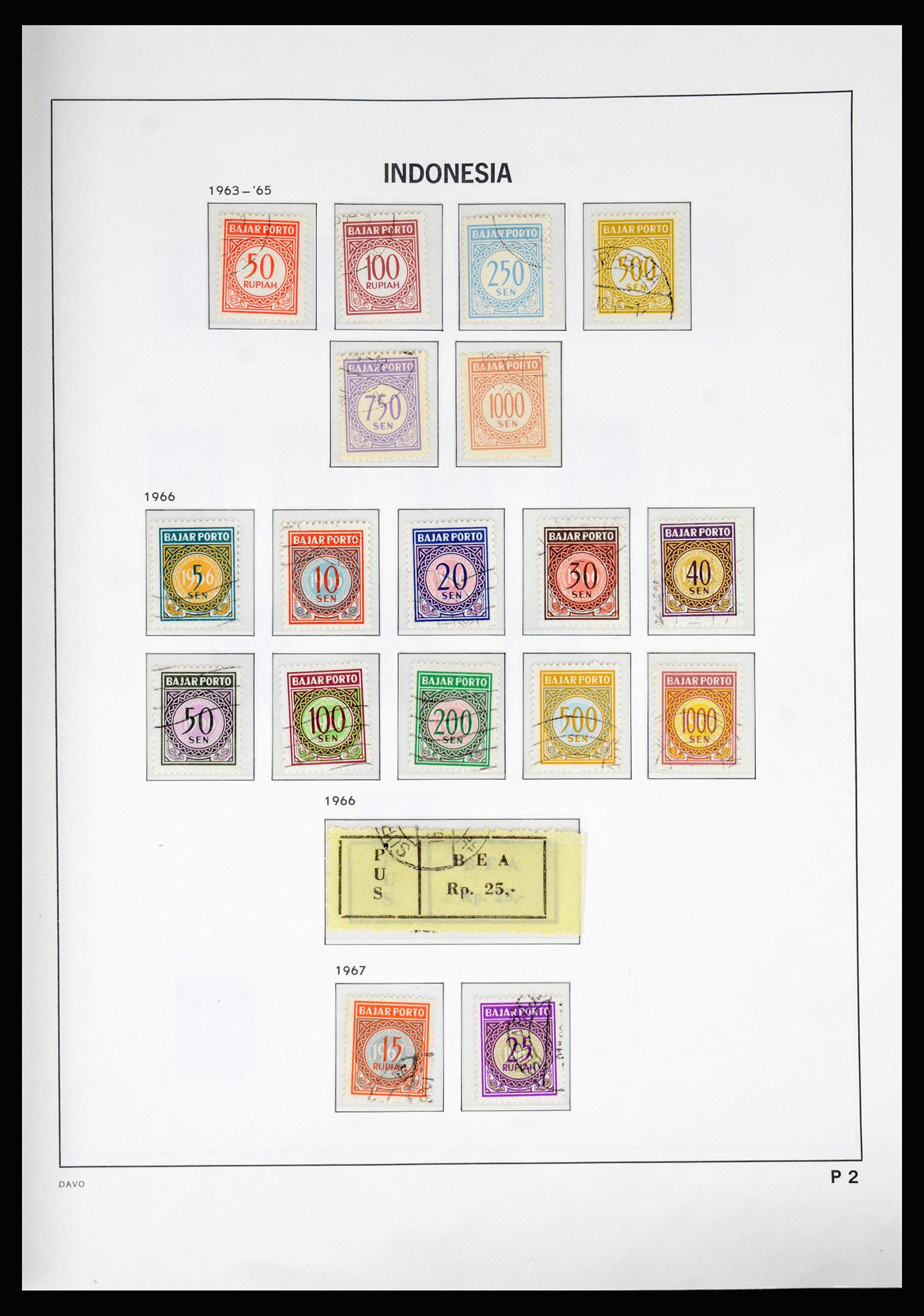 37069 087 - Postzegelverzameling 37069 Indonesië 1948-1980.