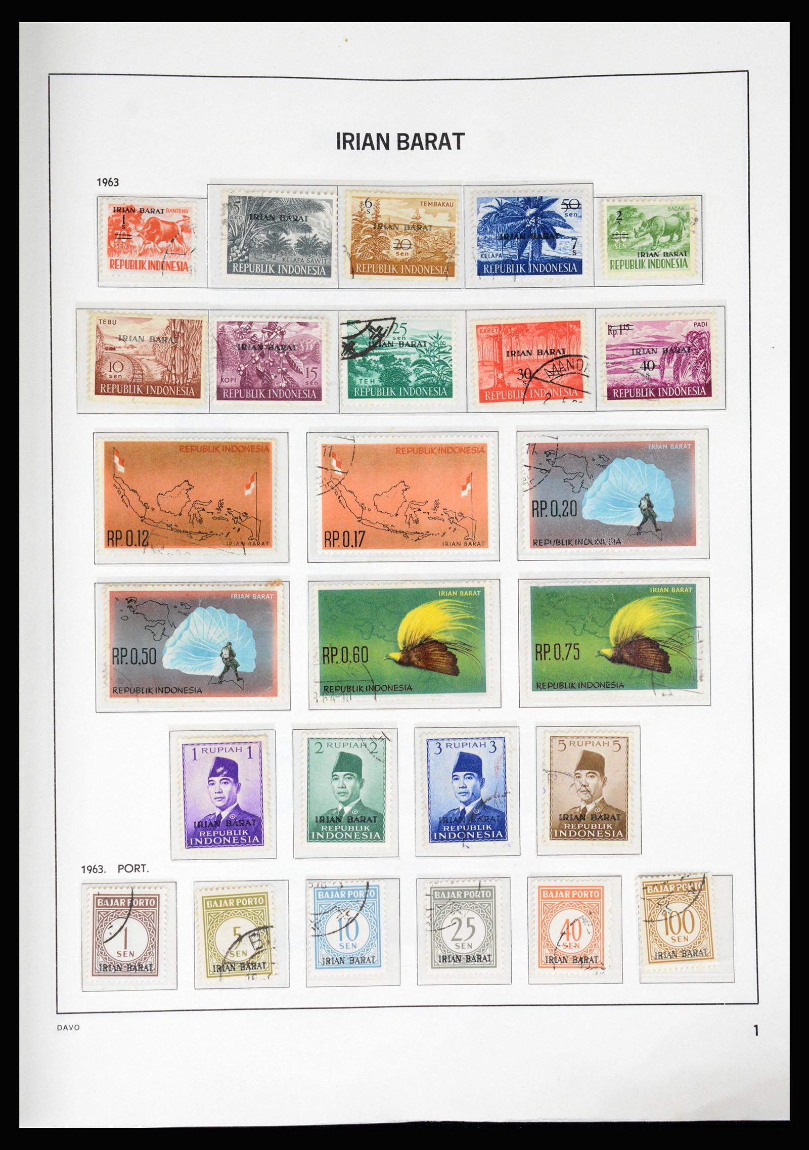 37069 093 - Postzegelverzameling 37069 Indonesië 1948-1980.
