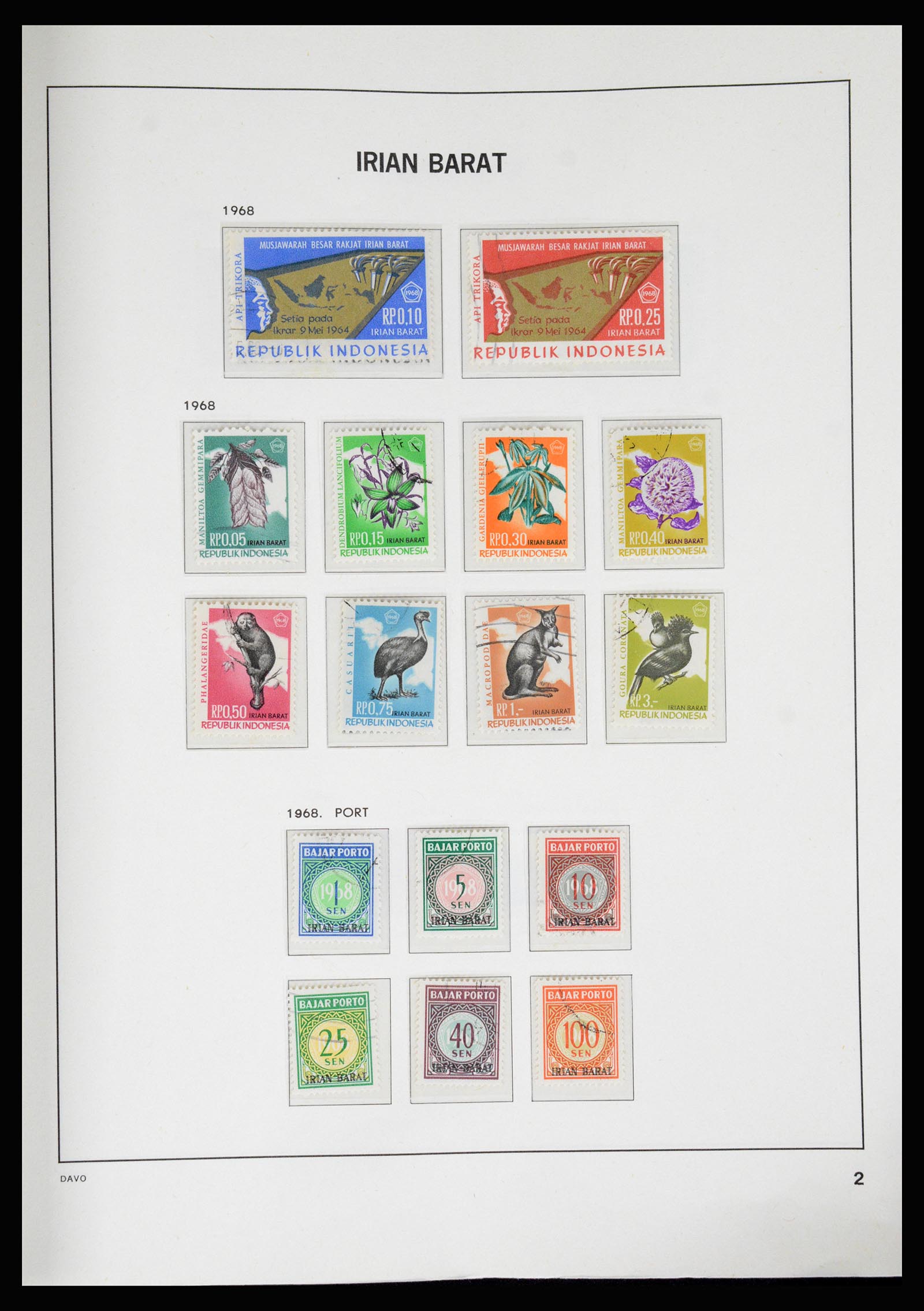 37069 094 - Postzegelverzameling 37069 Indonesië 1948-1980.