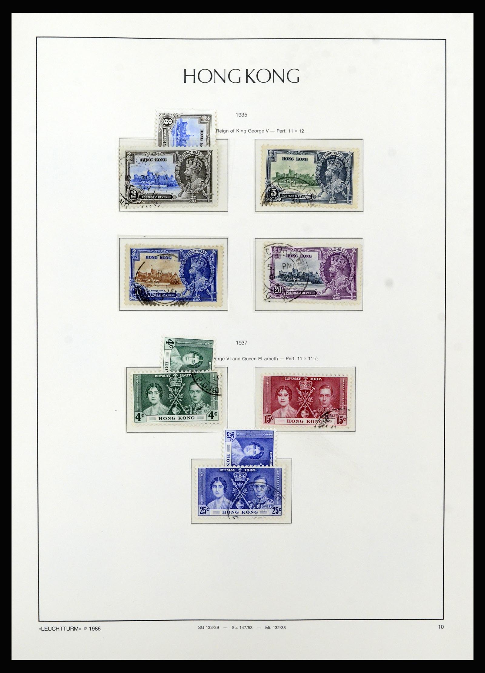 37070 010 - Postzegelverzameling 37070 Hongkong 1862-1996.