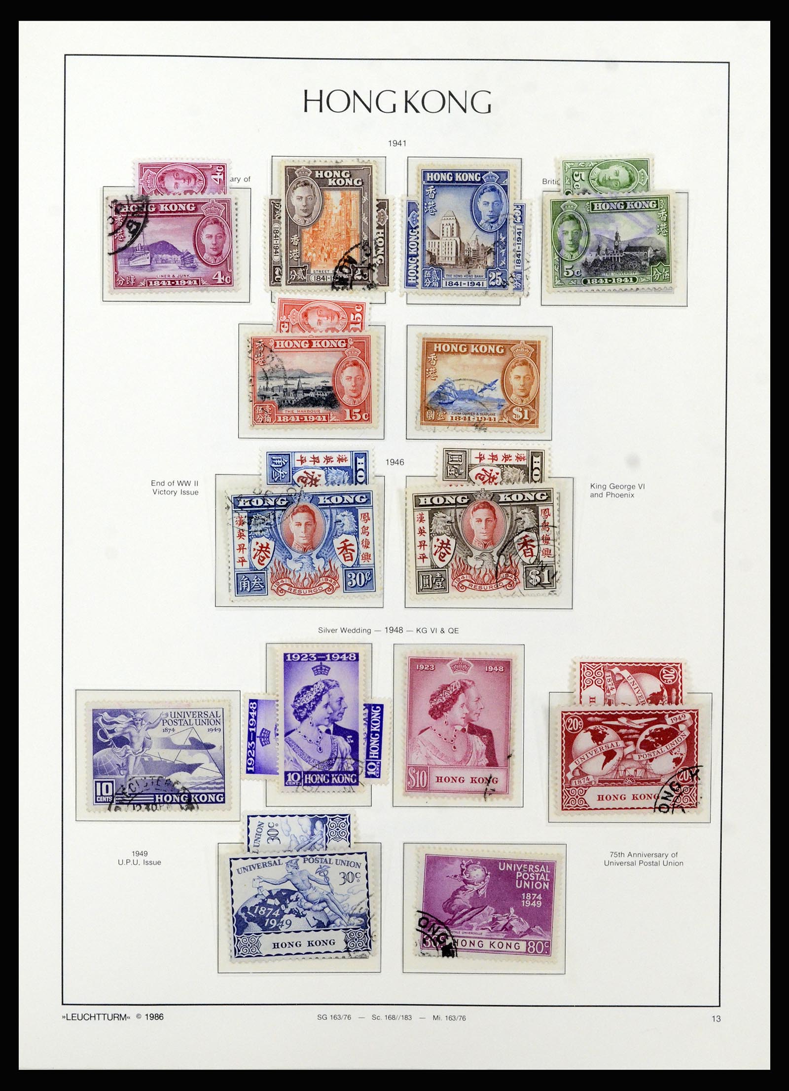 37070 013 - Postzegelverzameling 37070 Hongkong 1862-1996.